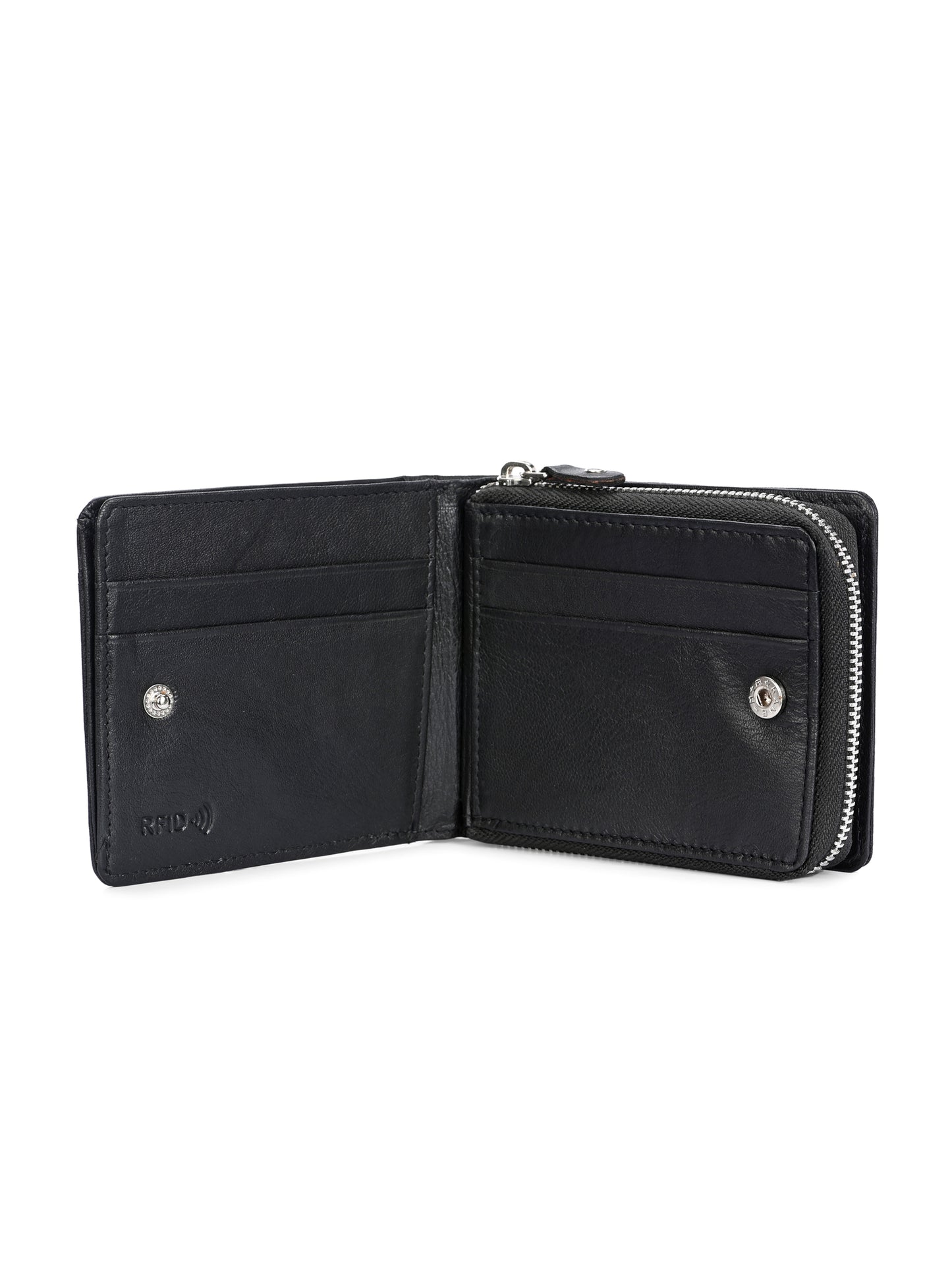 Men's Leather Zip Around Wallet
