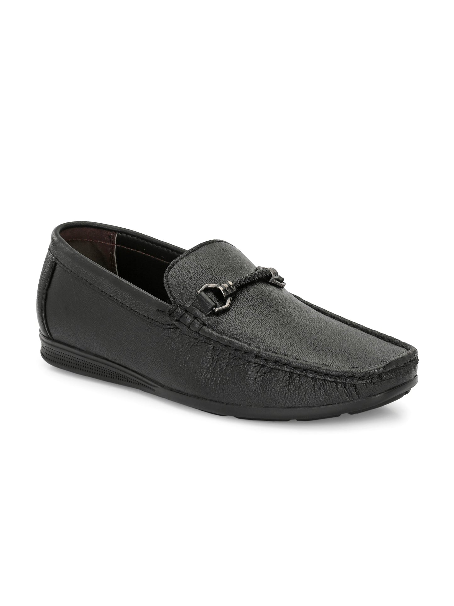 Men's Leather Square Toe Loafer Shoes