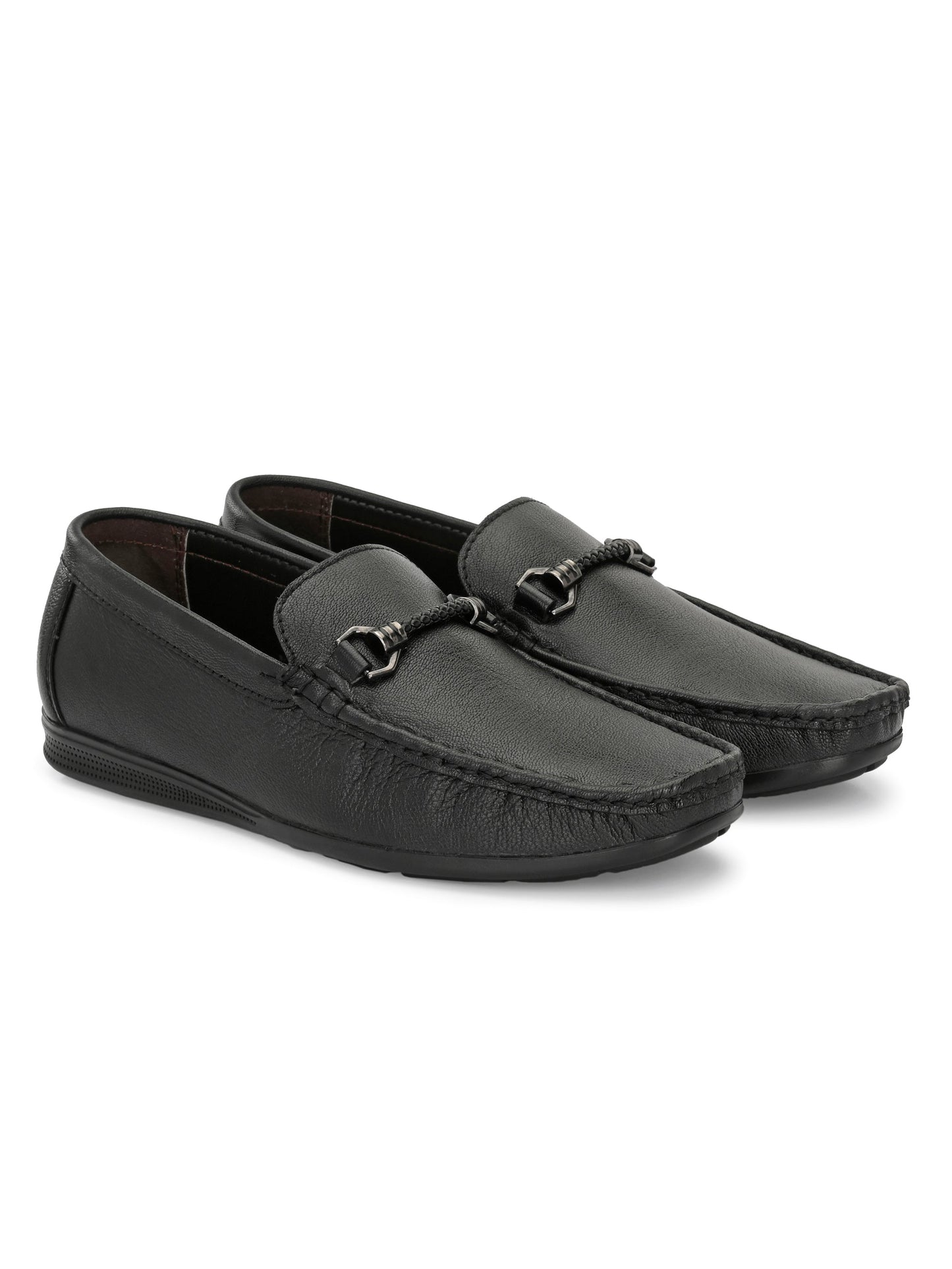 Men's Leather Square Toe Loafer Shoes