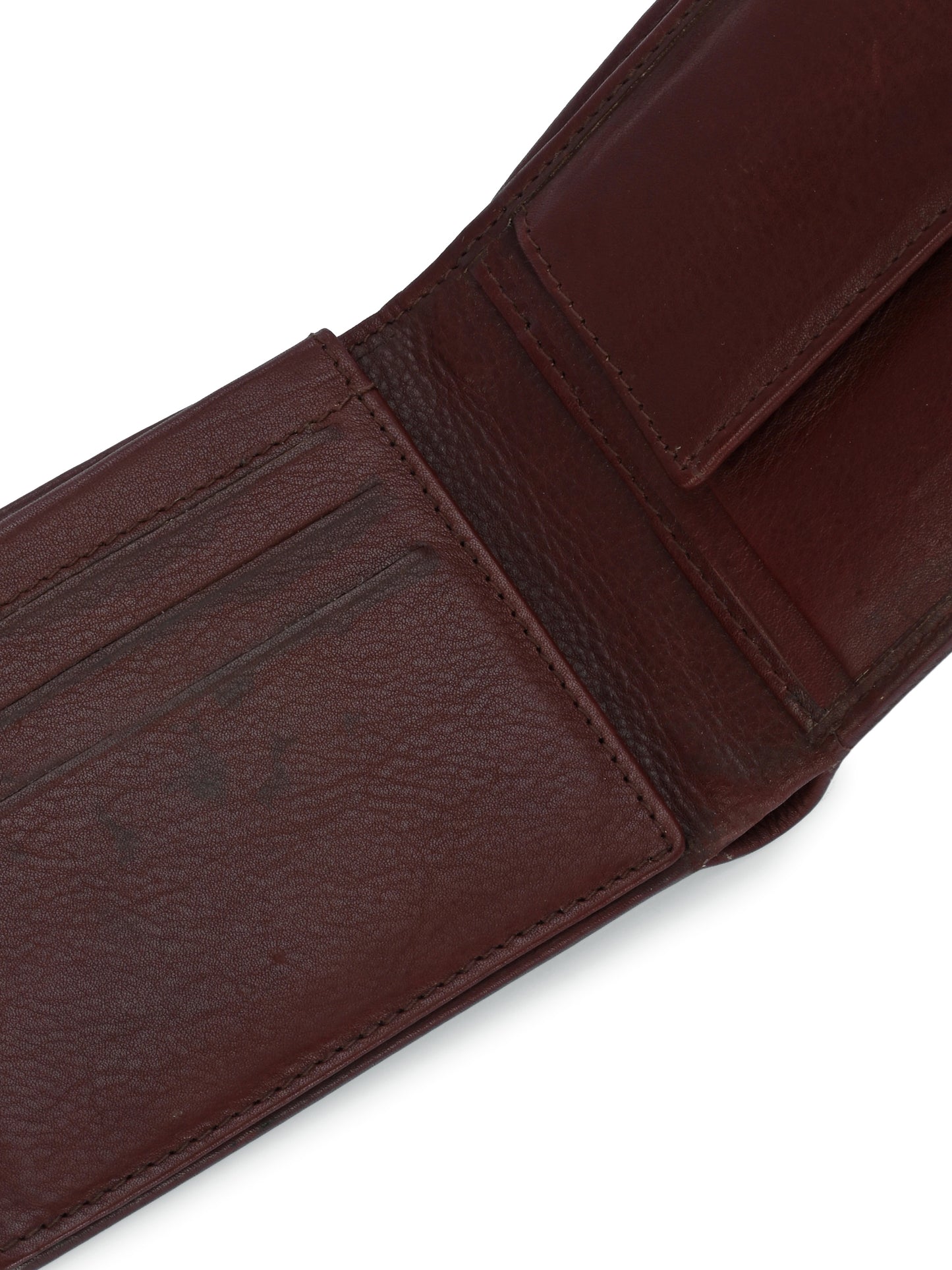 Brown Leather Small Bi-Fold Wallets
