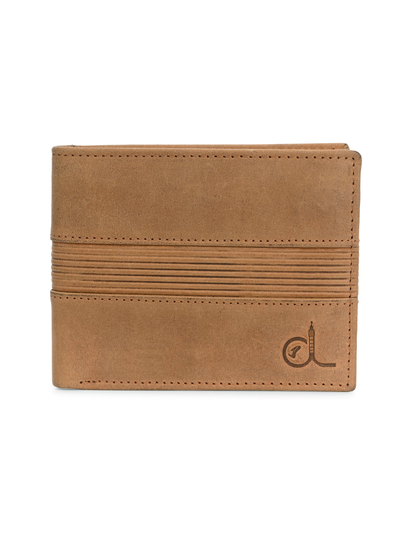 Tan Textured Leather Wallet