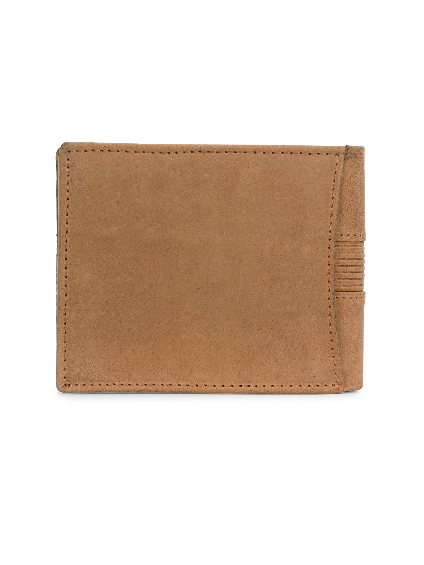 Tan Textured Leather Wallet
