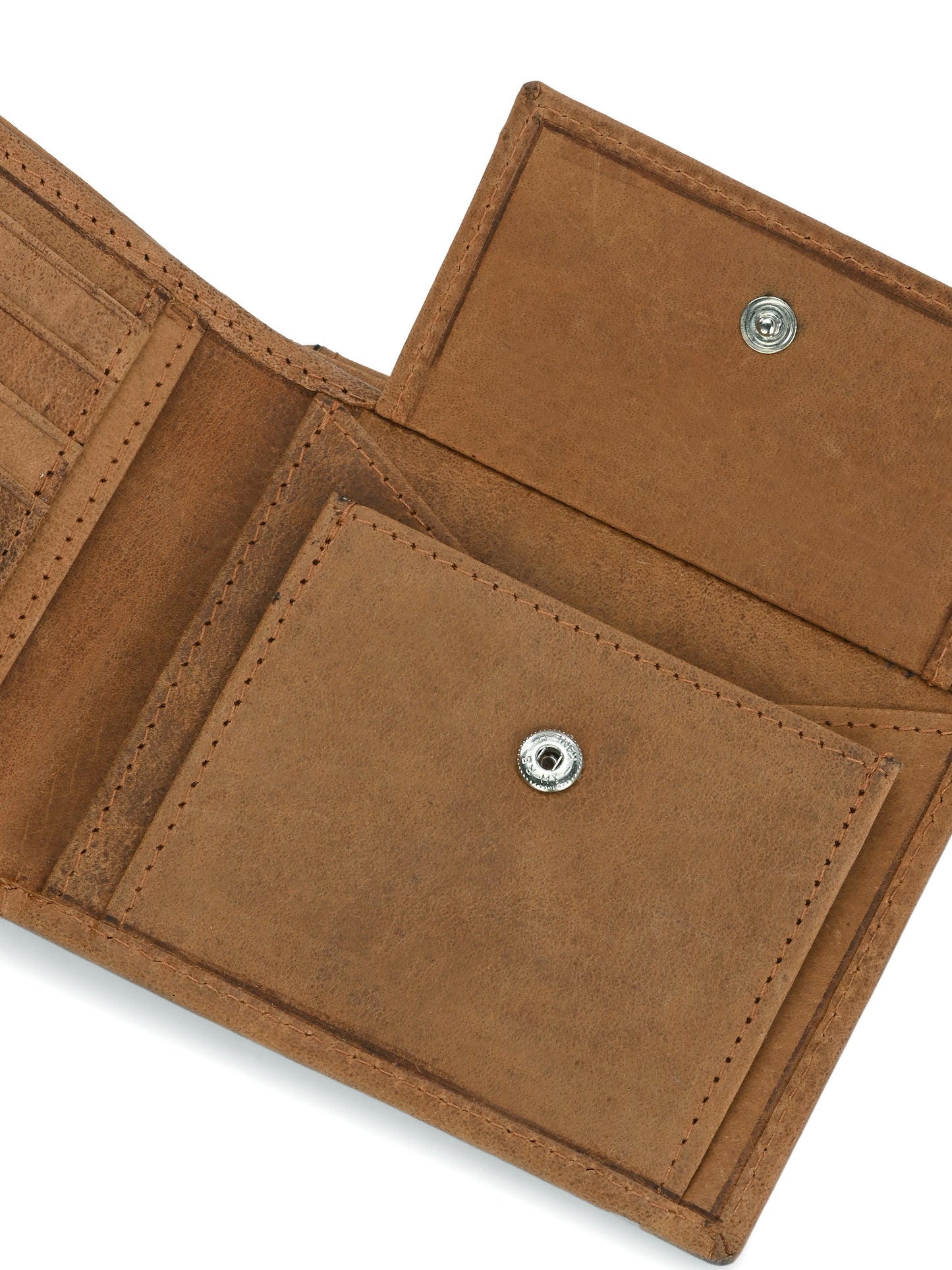 Tan Textured Leather Wallet