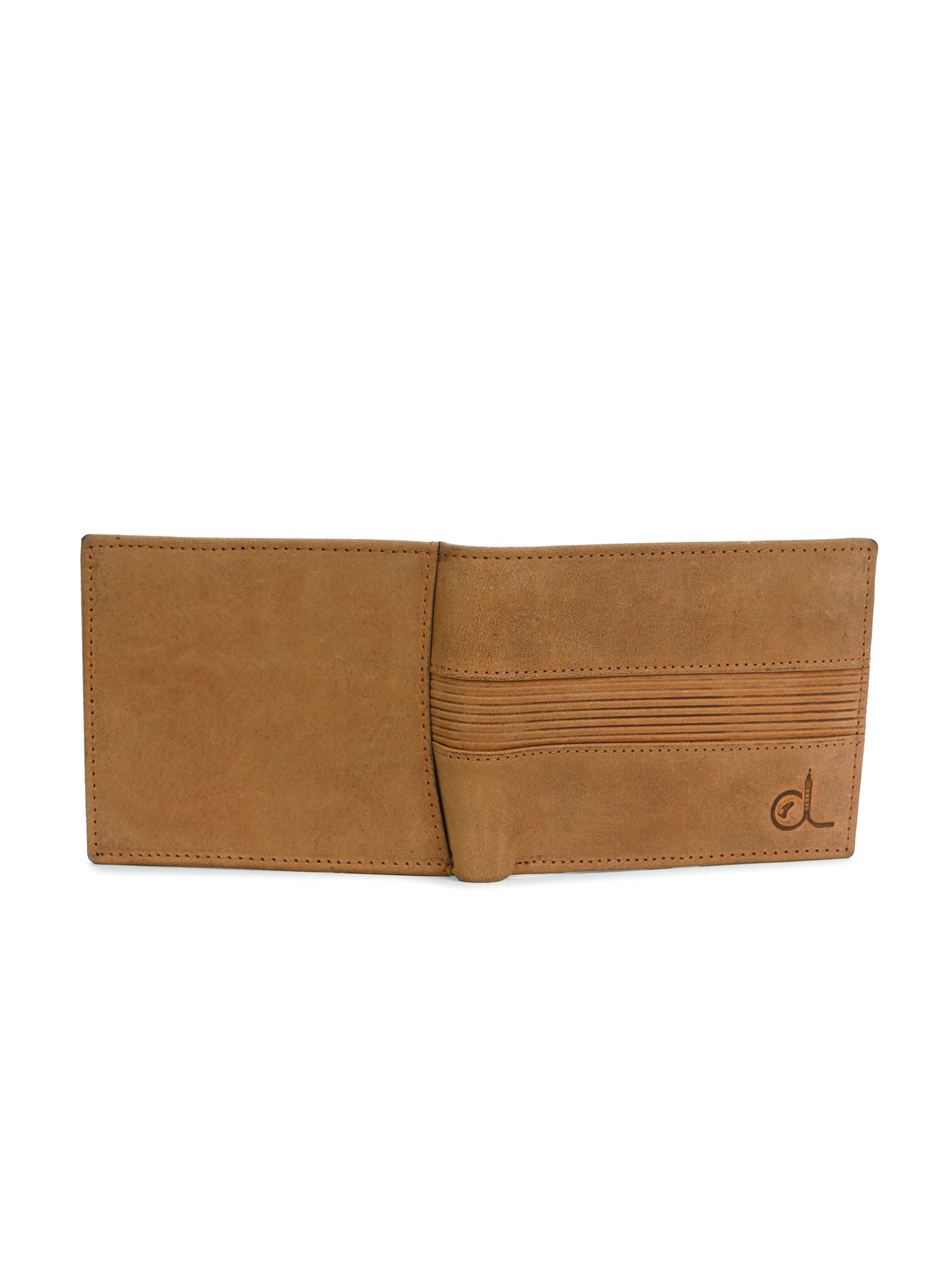 Tan Textured Leather Wallet