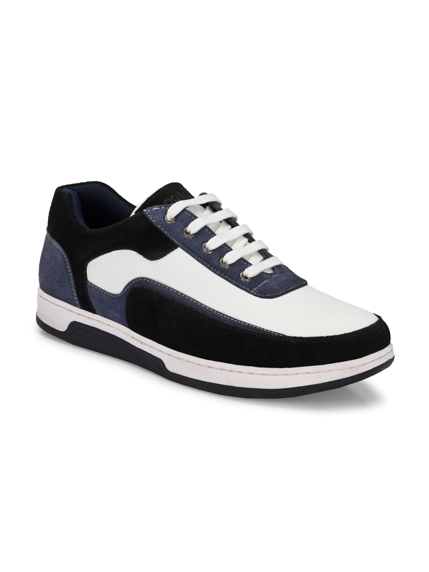 Men's White & Blue Sneakers Casual Shoes