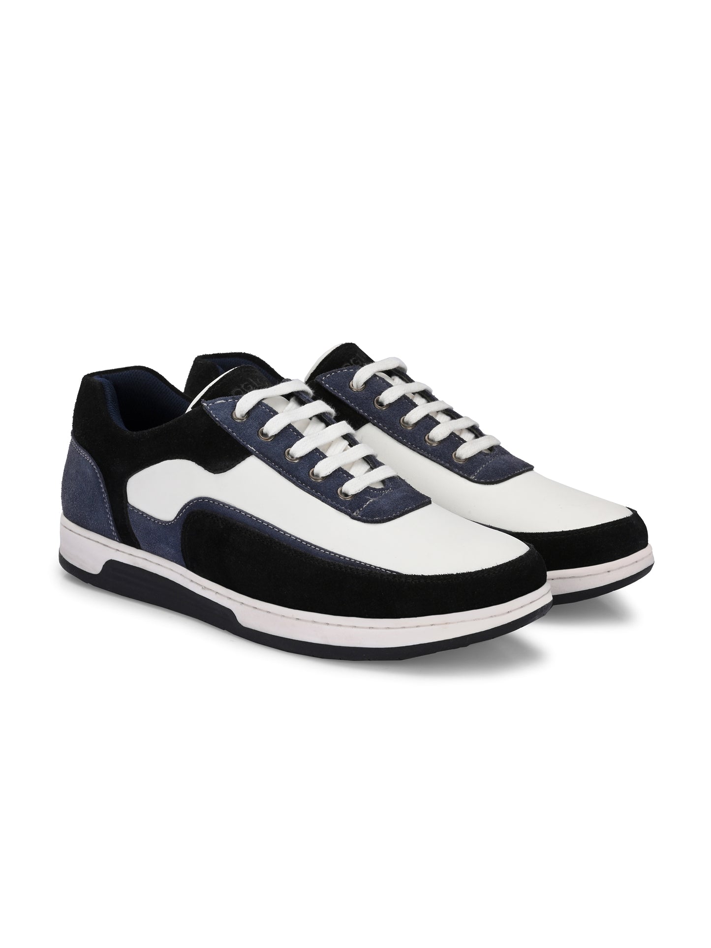 Men's White & Blue Sneakers Casual Shoes