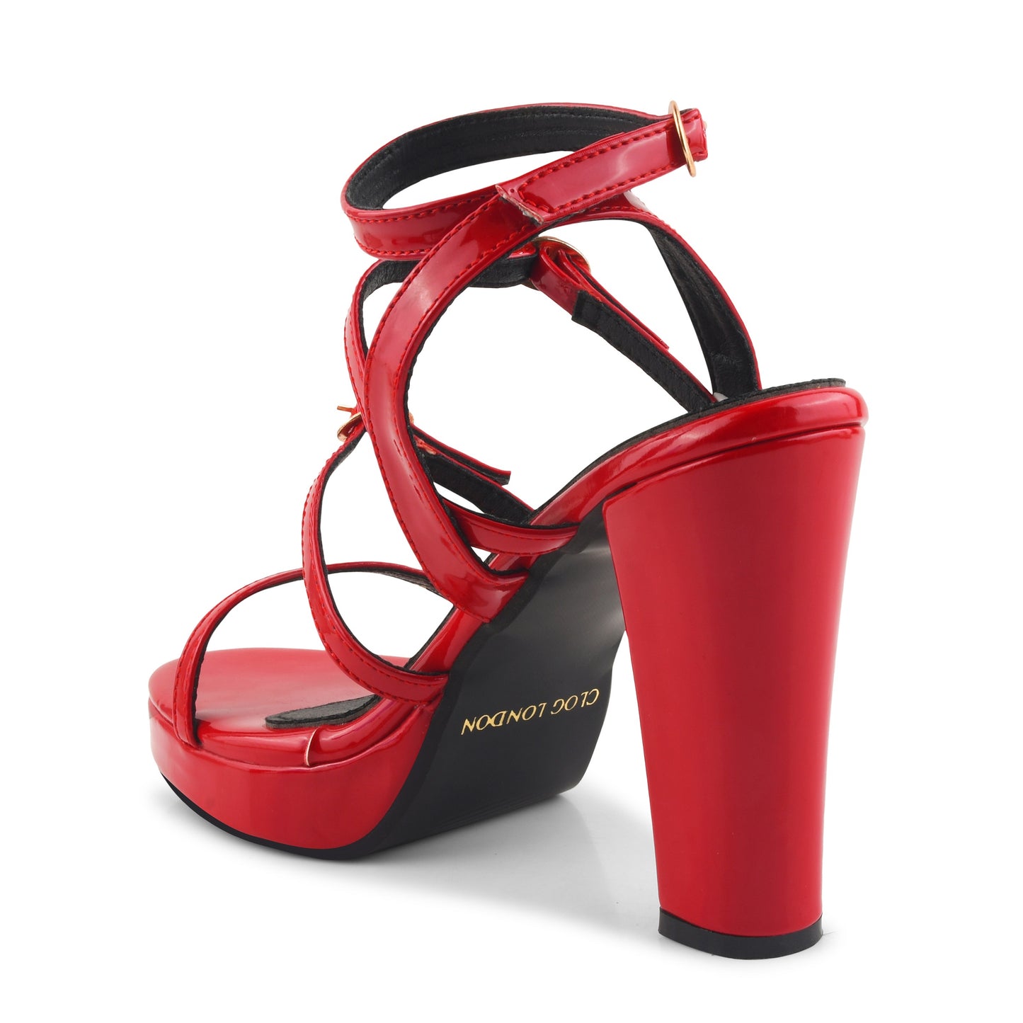 Women Striped Sandals Heels