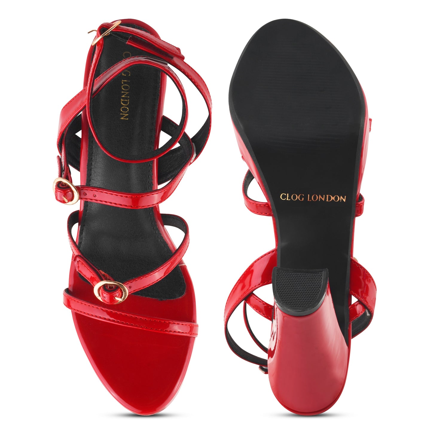 Women Striped Sandals Heels