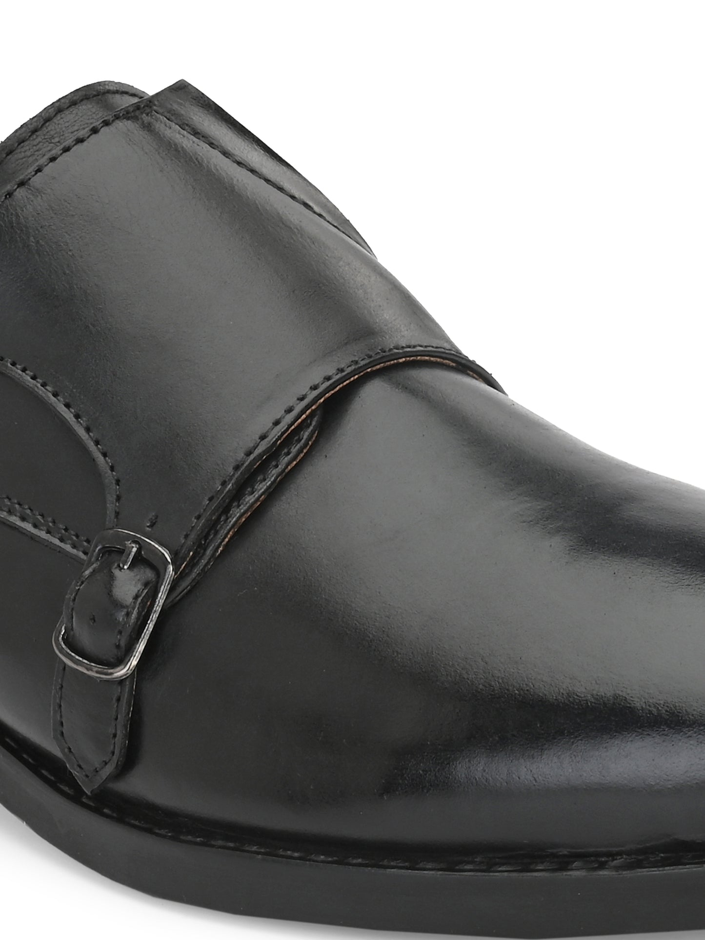 Men Leather Formal Monk Shoes
