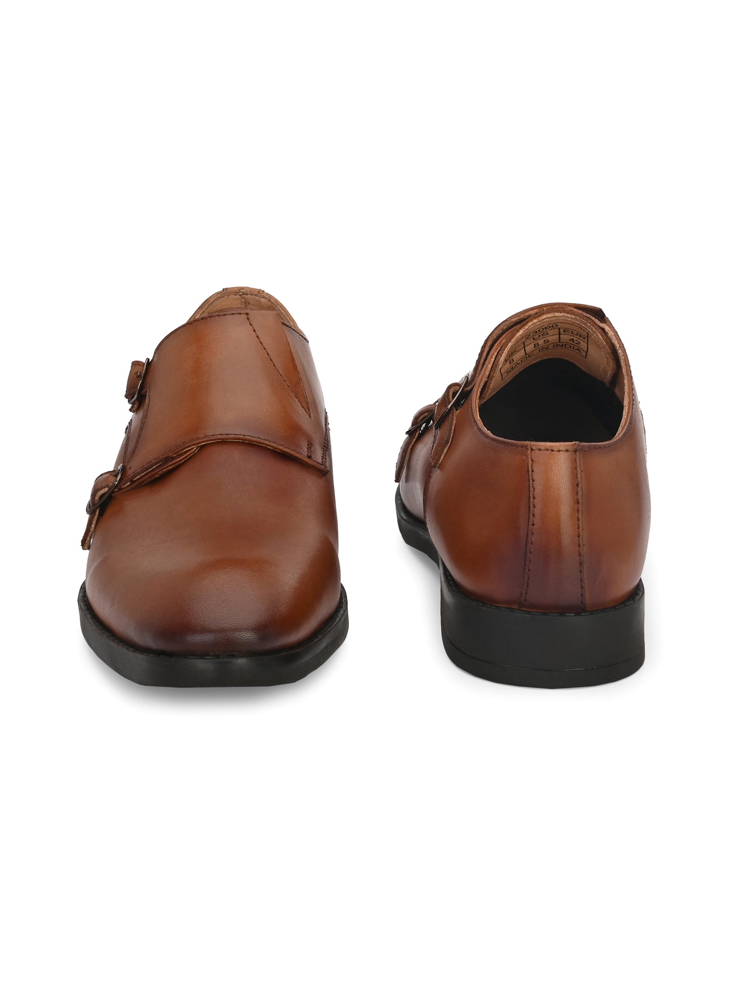 Men Leather Formal Monk Shoes