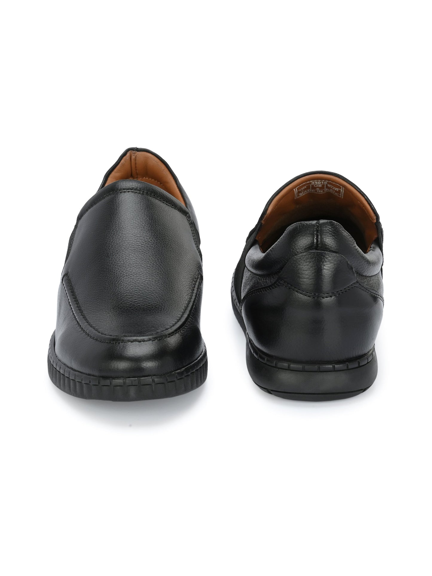 Men's Textured Leather Formal Slip-On Loafers Shoes
