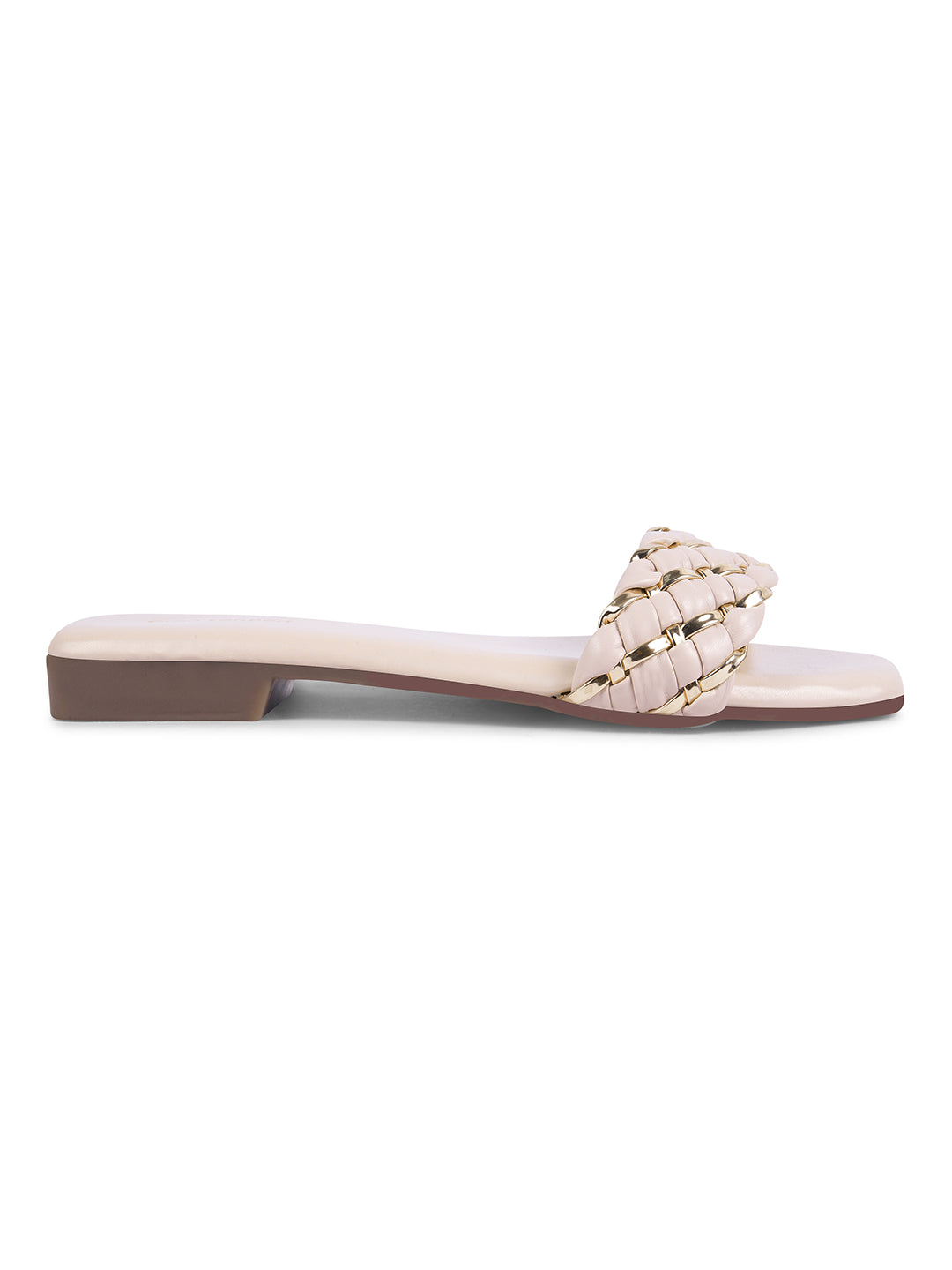 Women Off-White Casual Slip On Flats Online