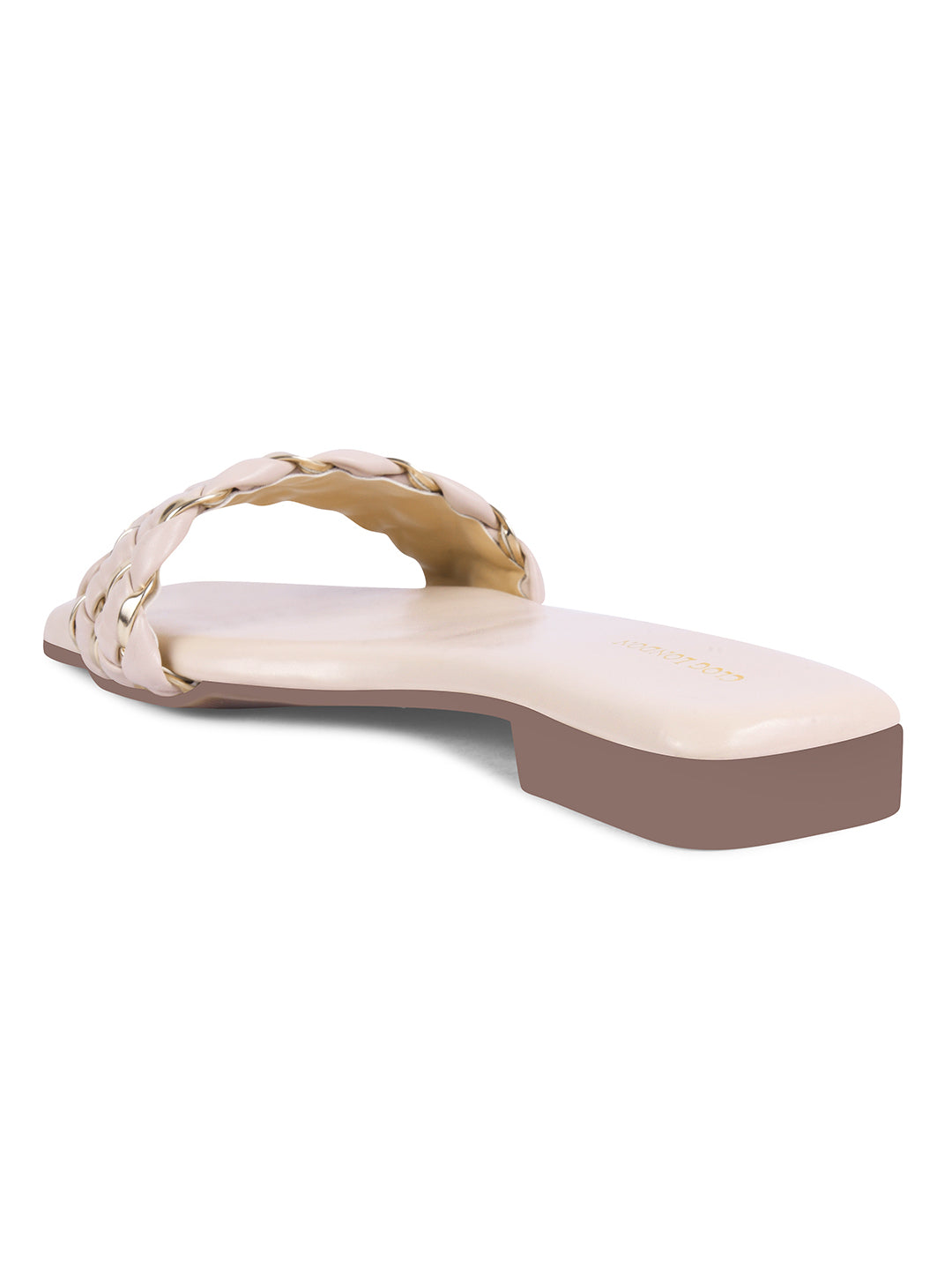 Women Off-White Casual Slip On Flats Online