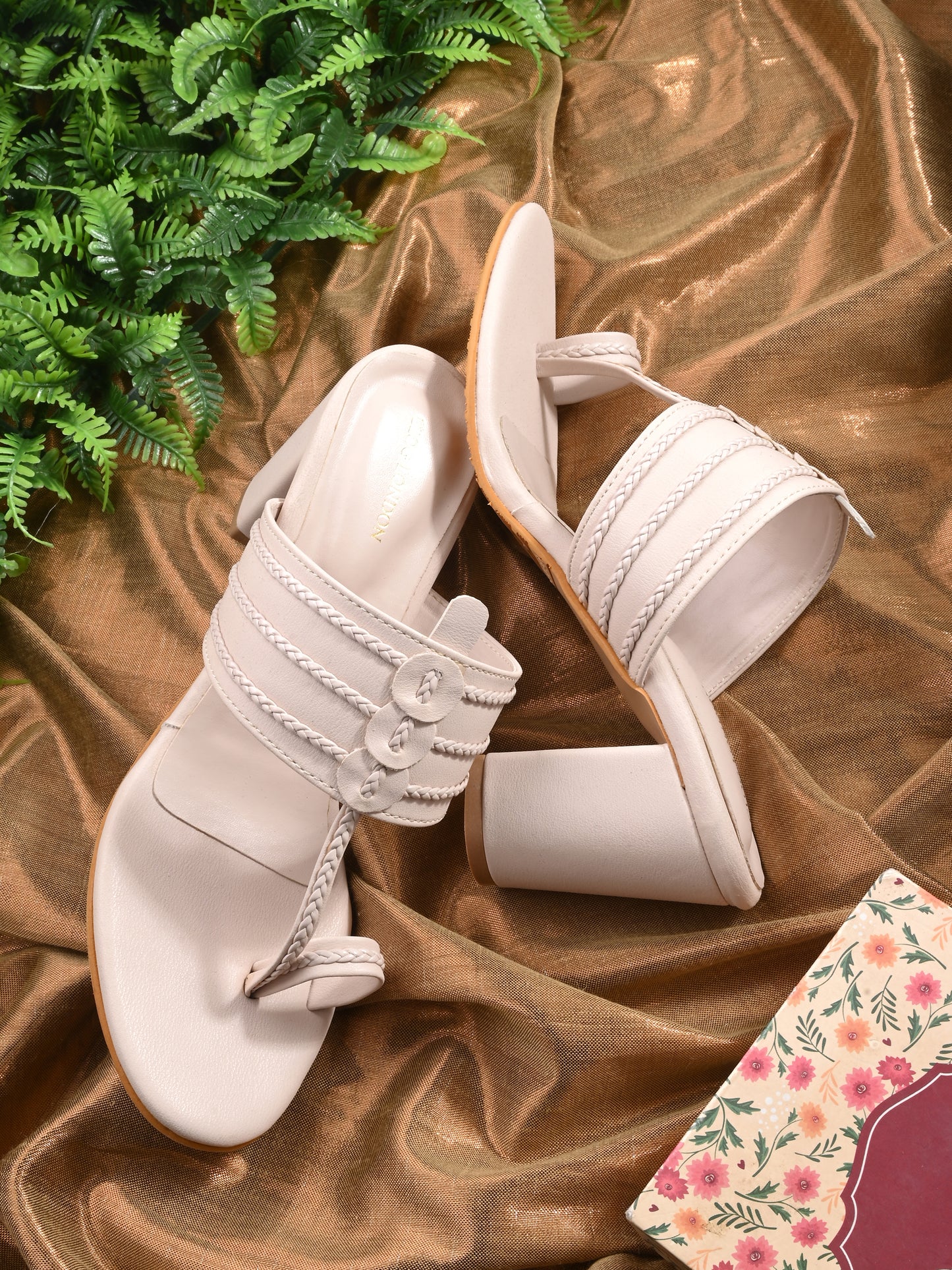 Women Off-White Heels Sandals