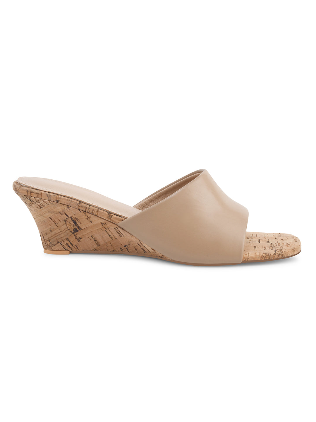 Women Beige Wedges Sandals