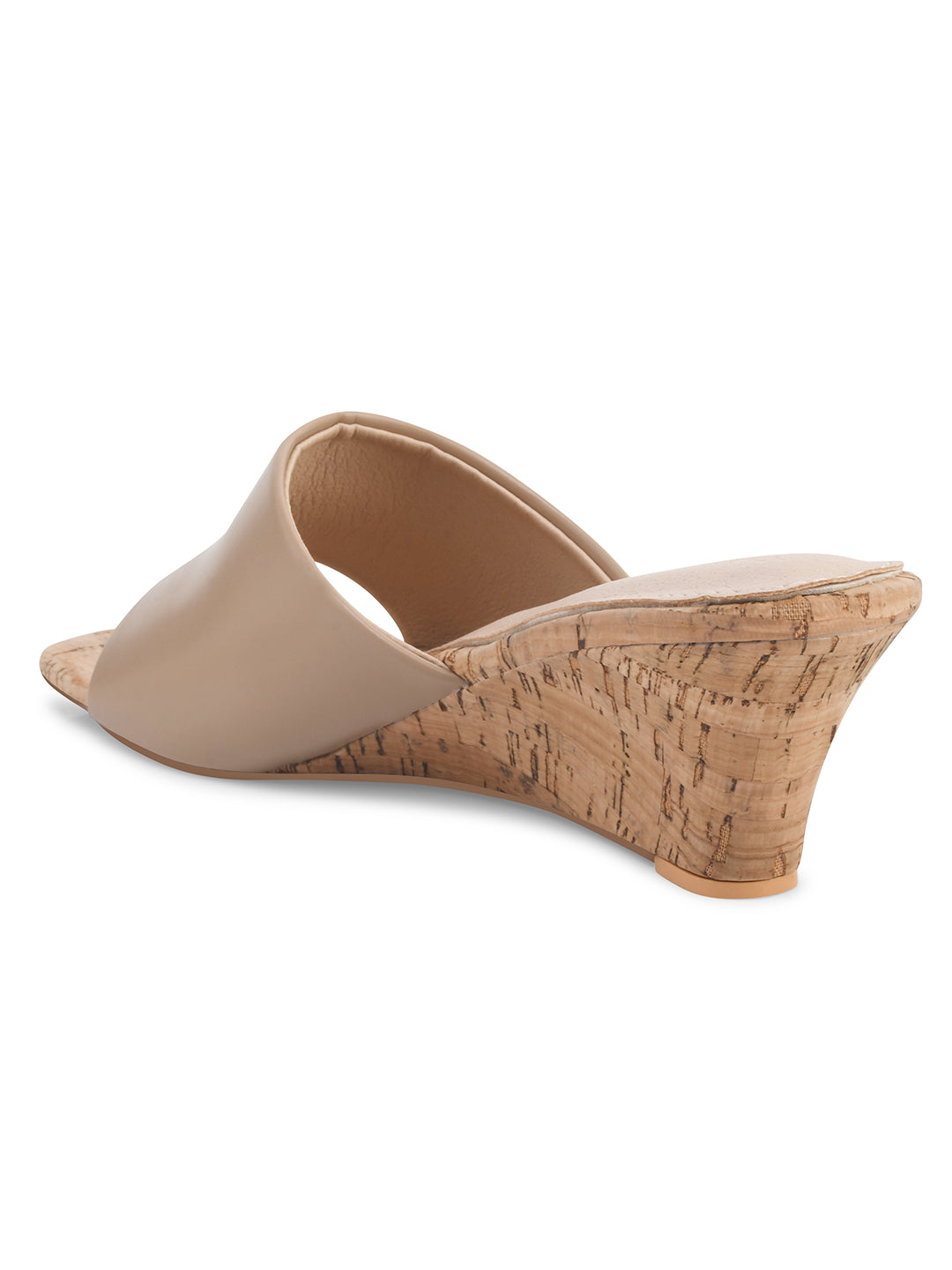 Women Beige Wedges Sandals