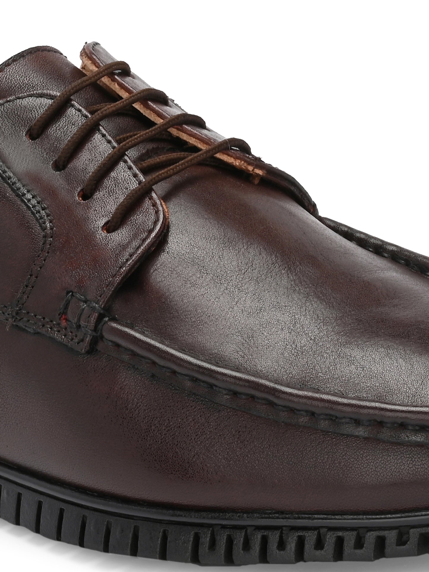 Men's Leather Square Toe Derby Shoes
