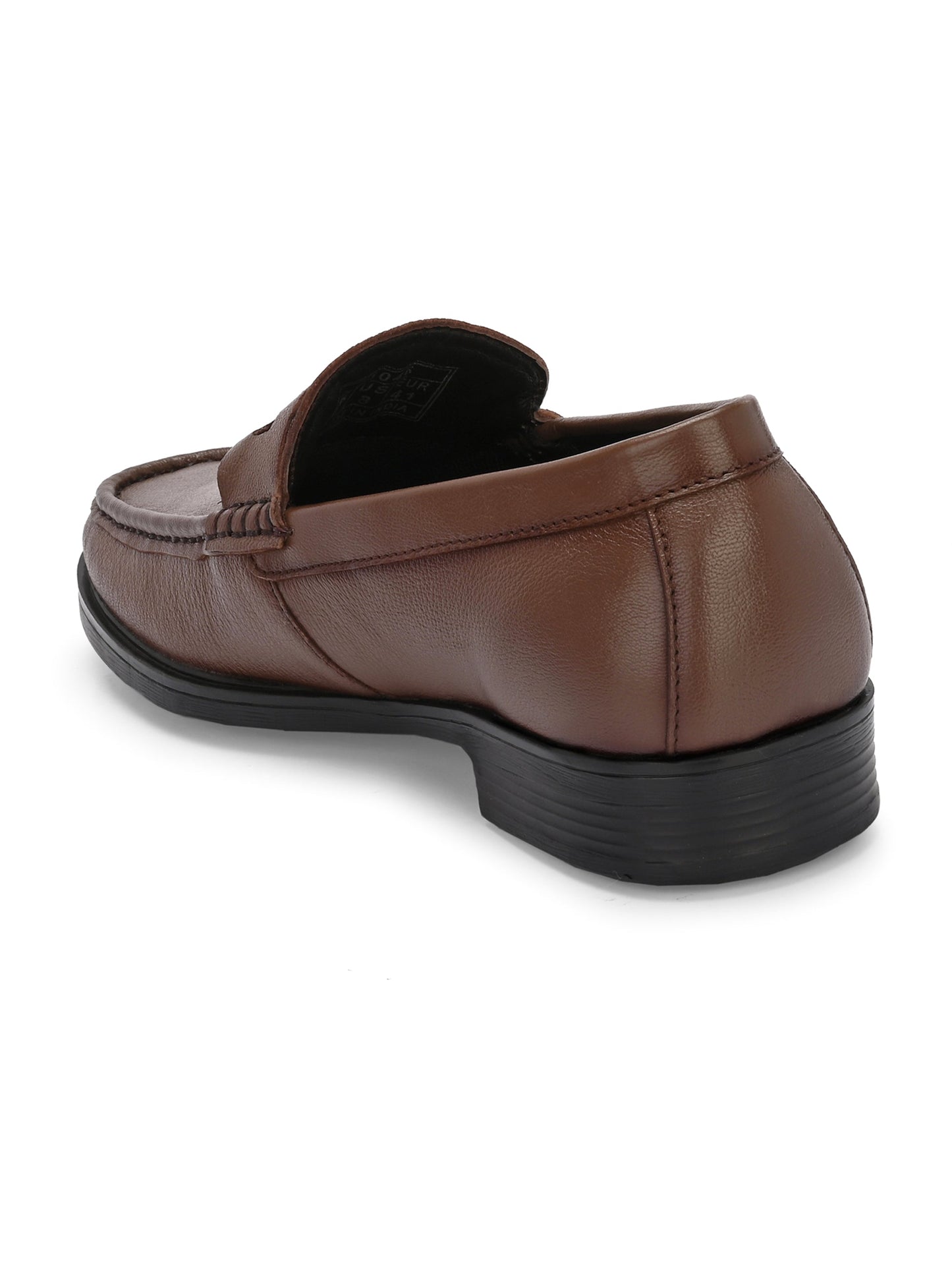 Men Textured Leather Loafer Shoes