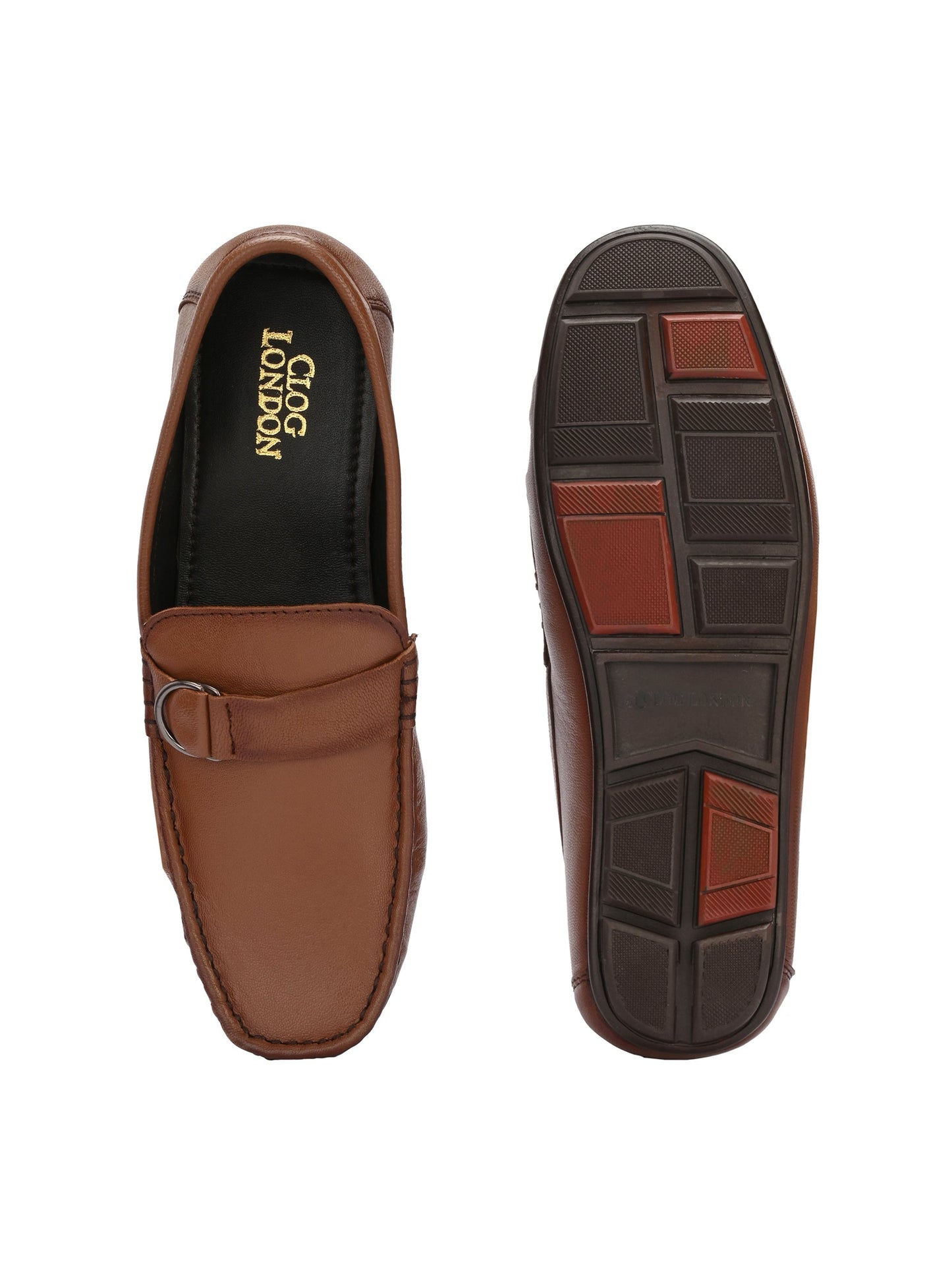 Men's Leather Square Toe Loafer Shoes