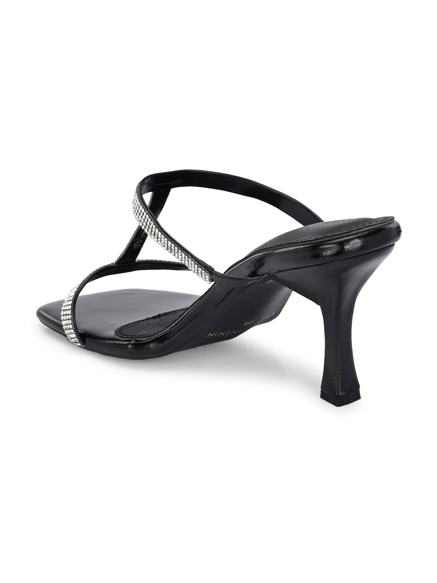 Women Black Fashion Heels Sandals