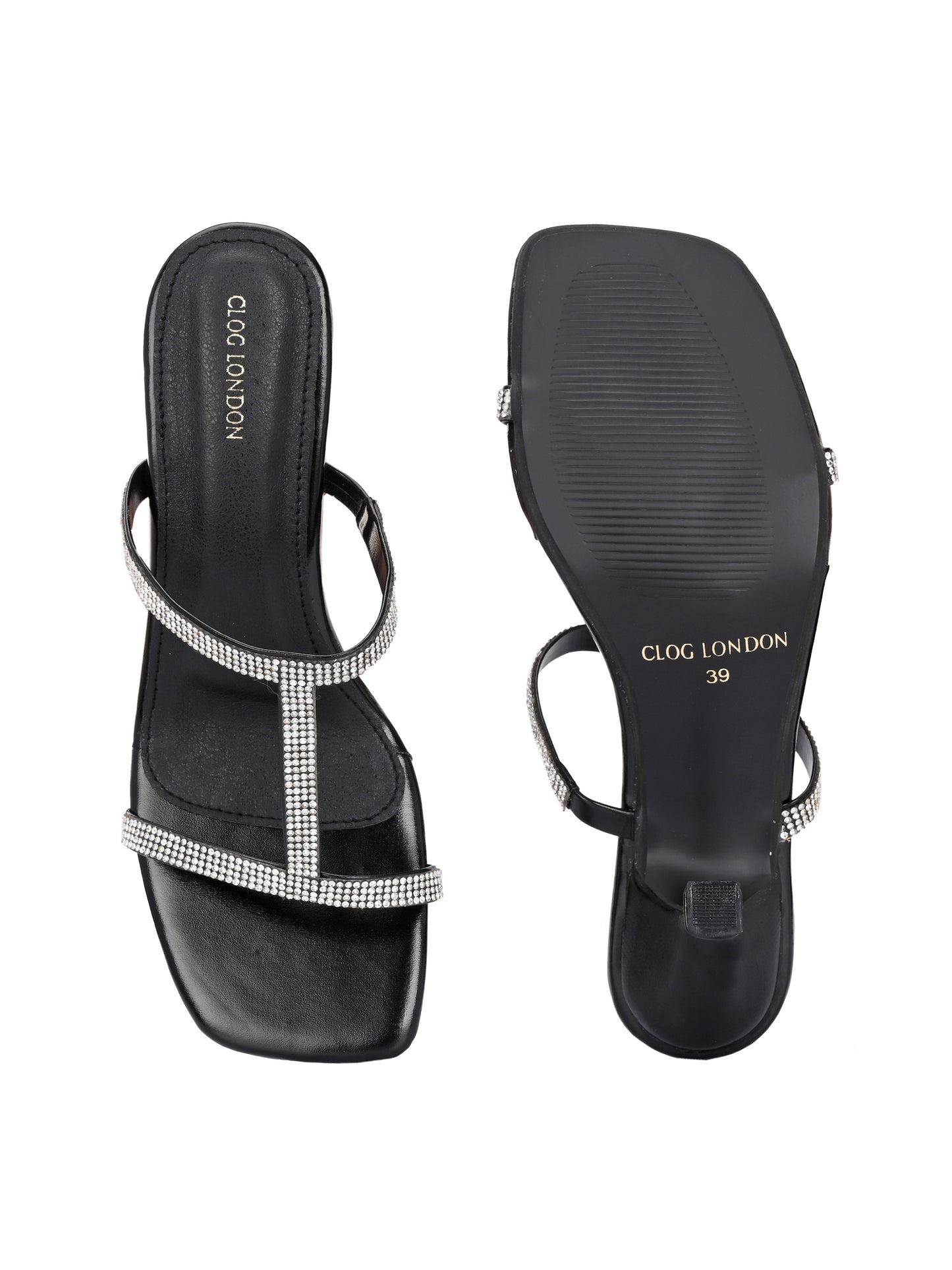 Women Black Fashion Heels Sandals