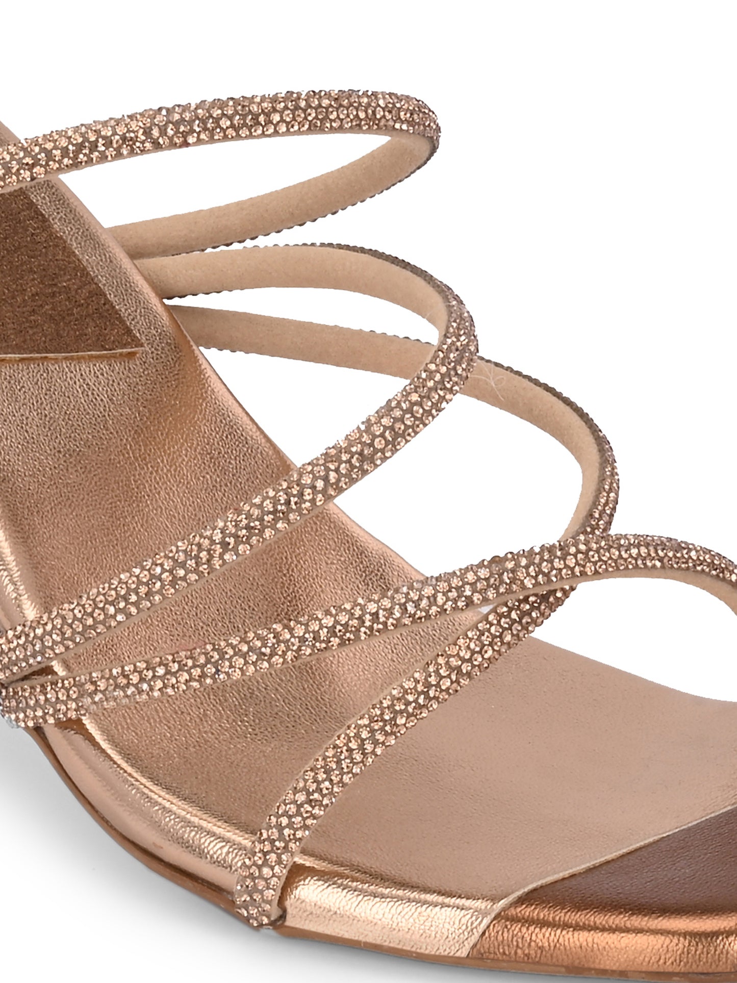 Women Copper Heels Sandals