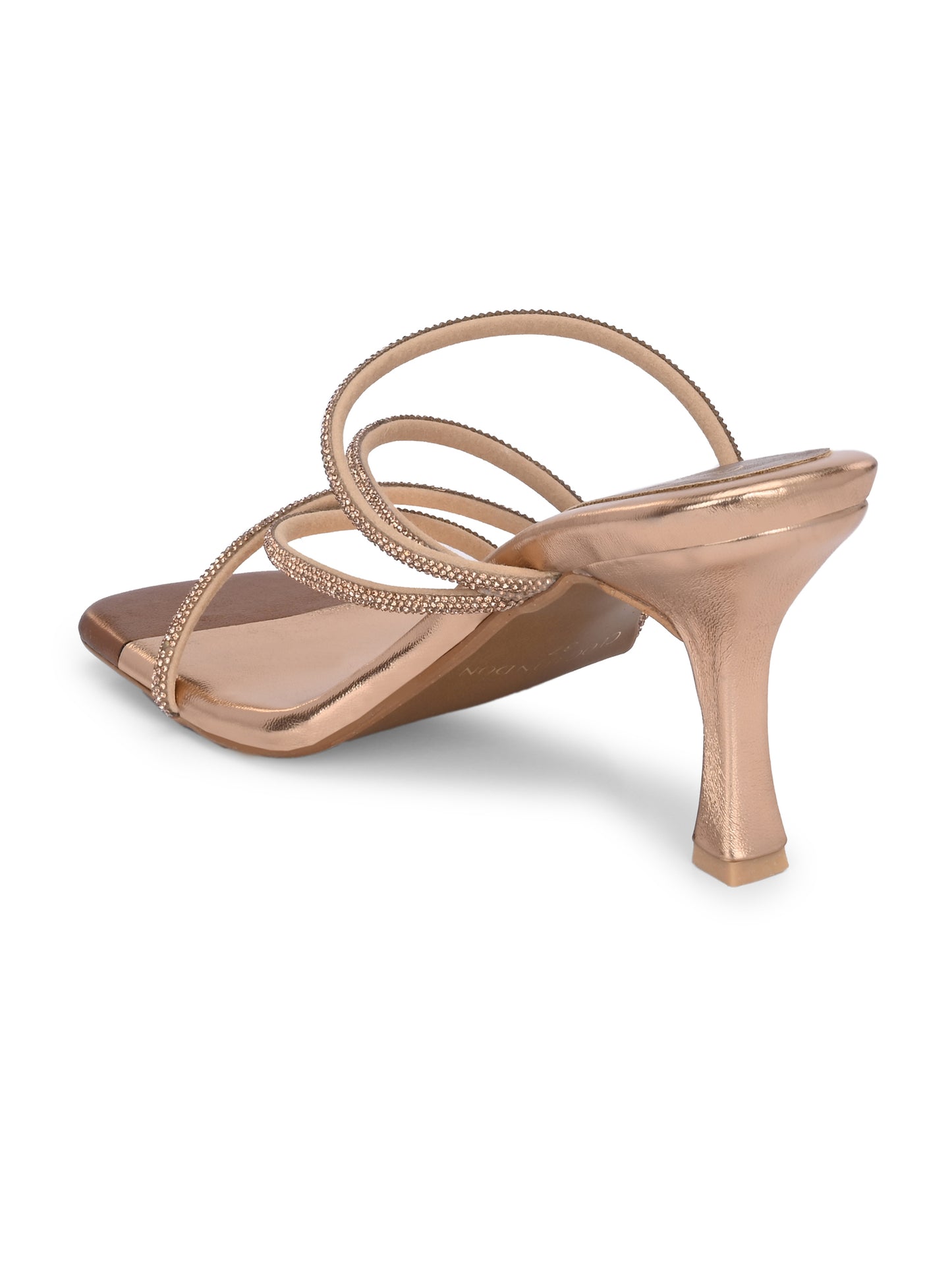 Women Copper Heels Sandals