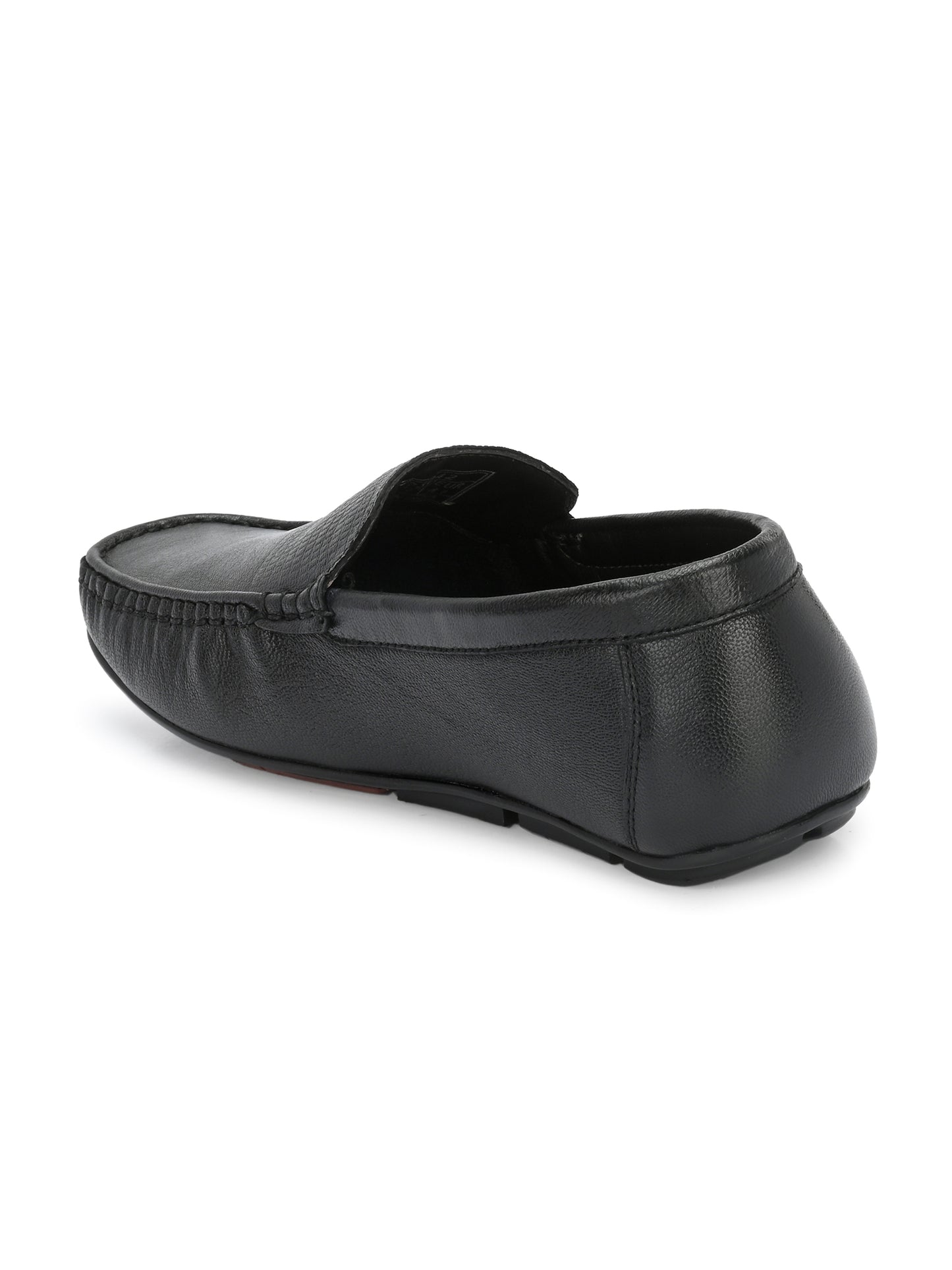 Men Textured Leather Loafer Shoes