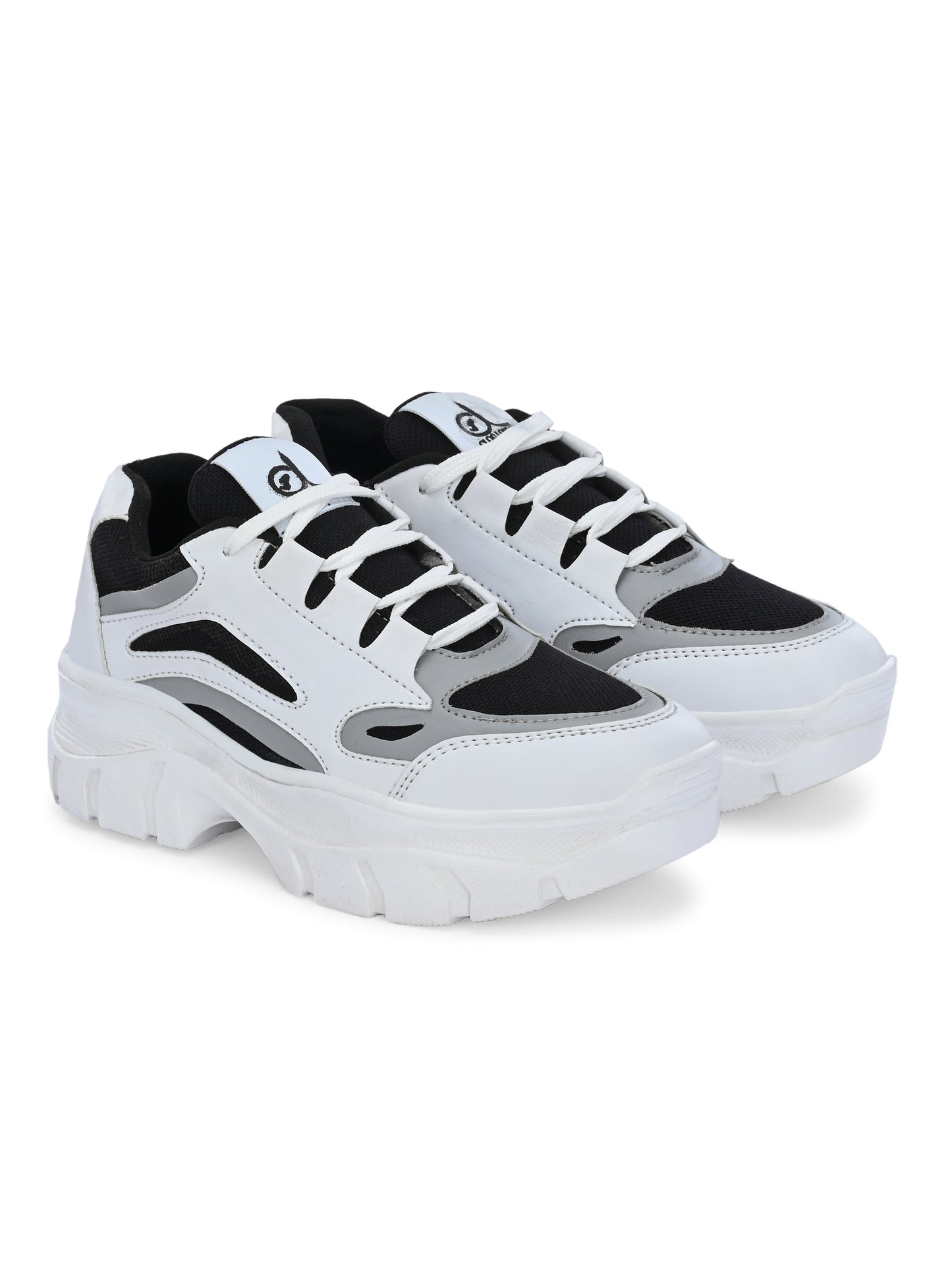 Women White & Black Sport Shoes