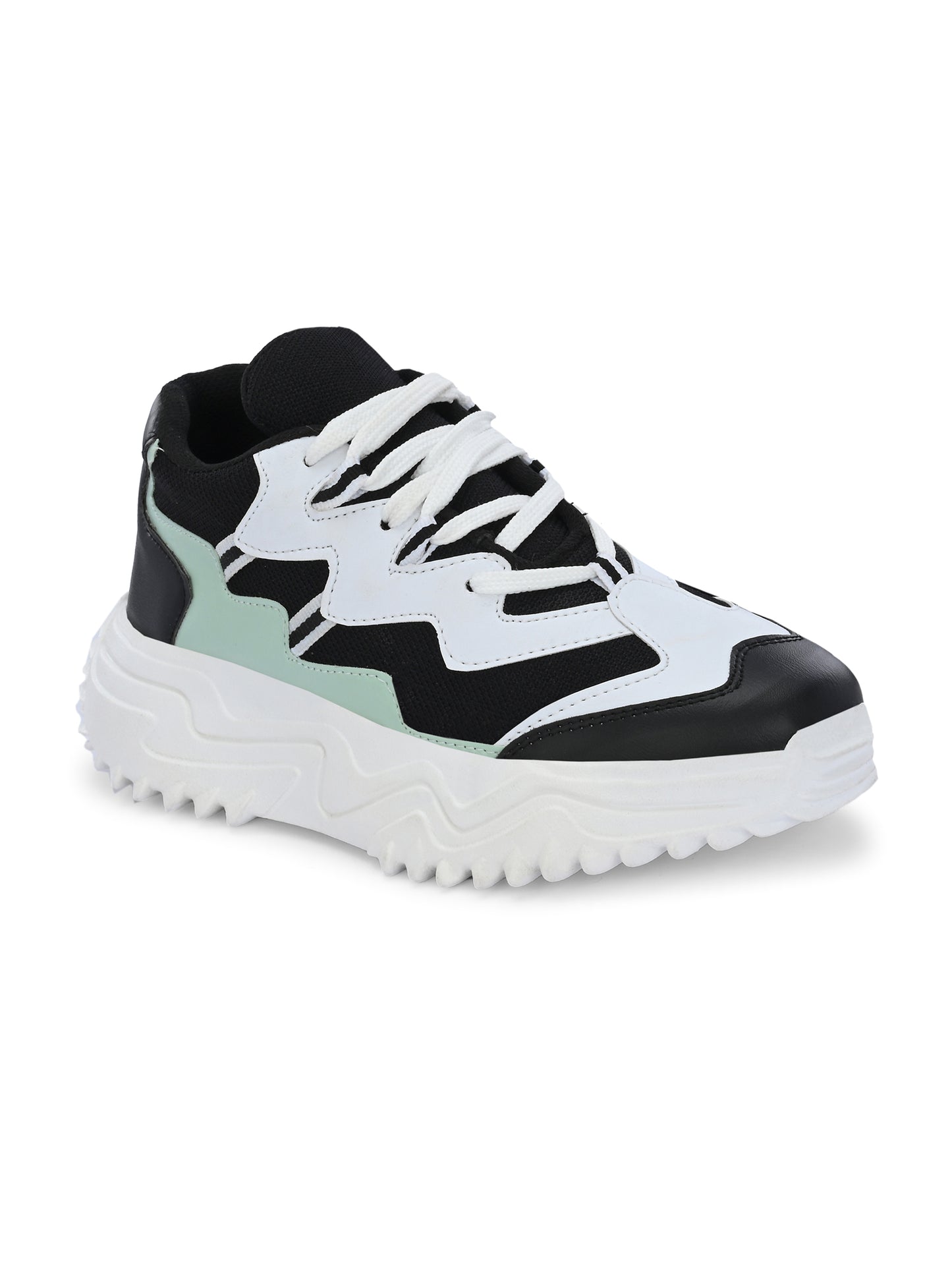 Women Multicolor Lace Up Sneakers