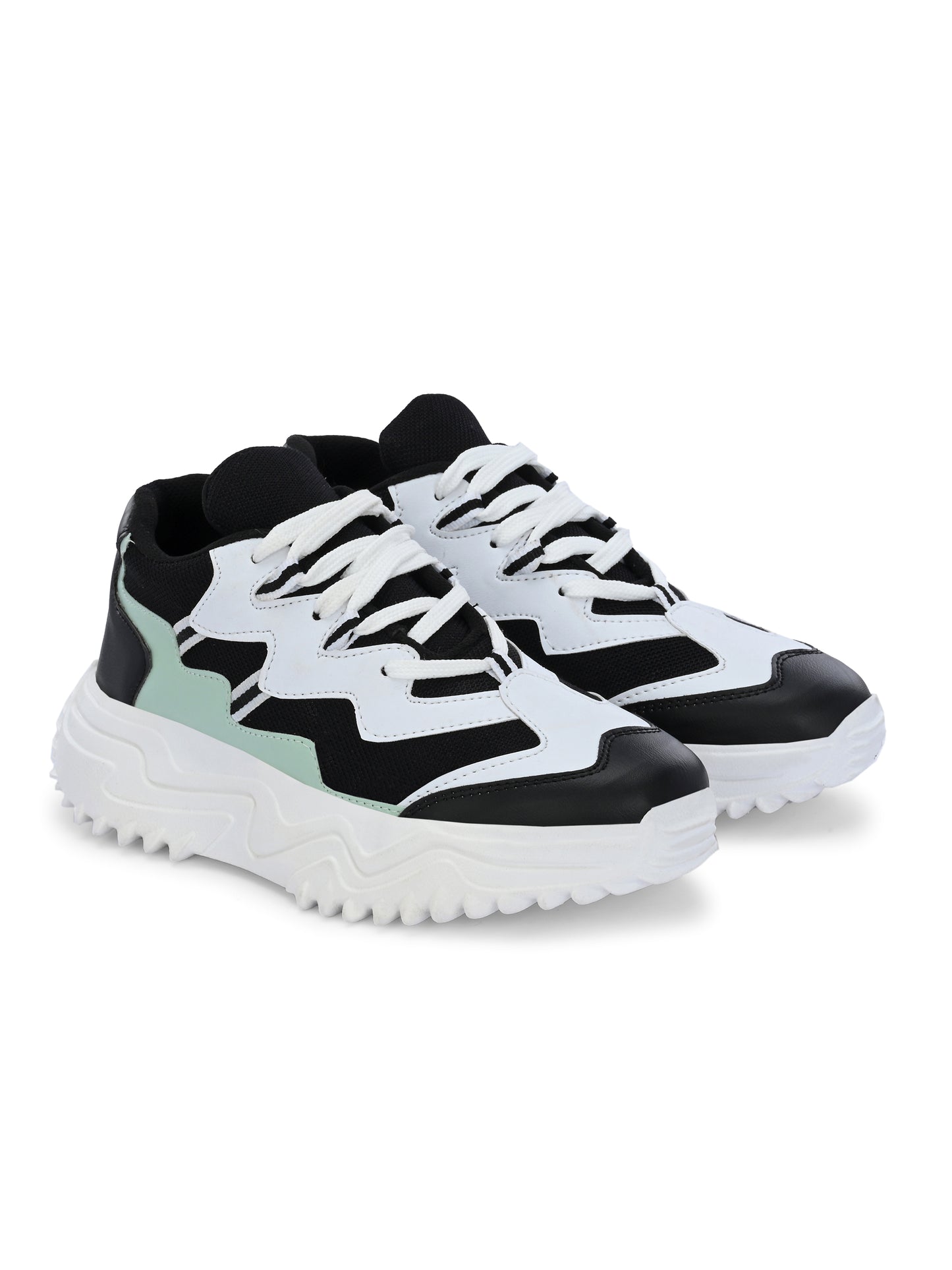 Women Multicolor Lace Up Sneakers