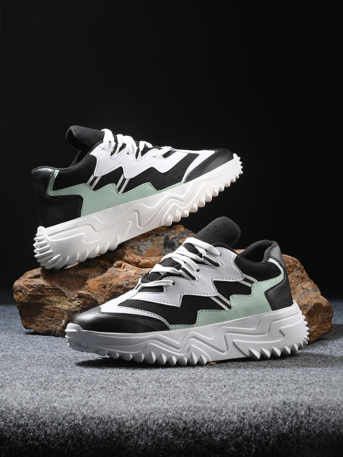 Women Multicolor Lace Up Sneakers