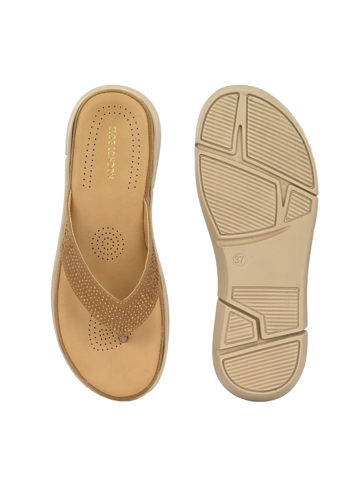 Women Tan Comfort Sandals Flats