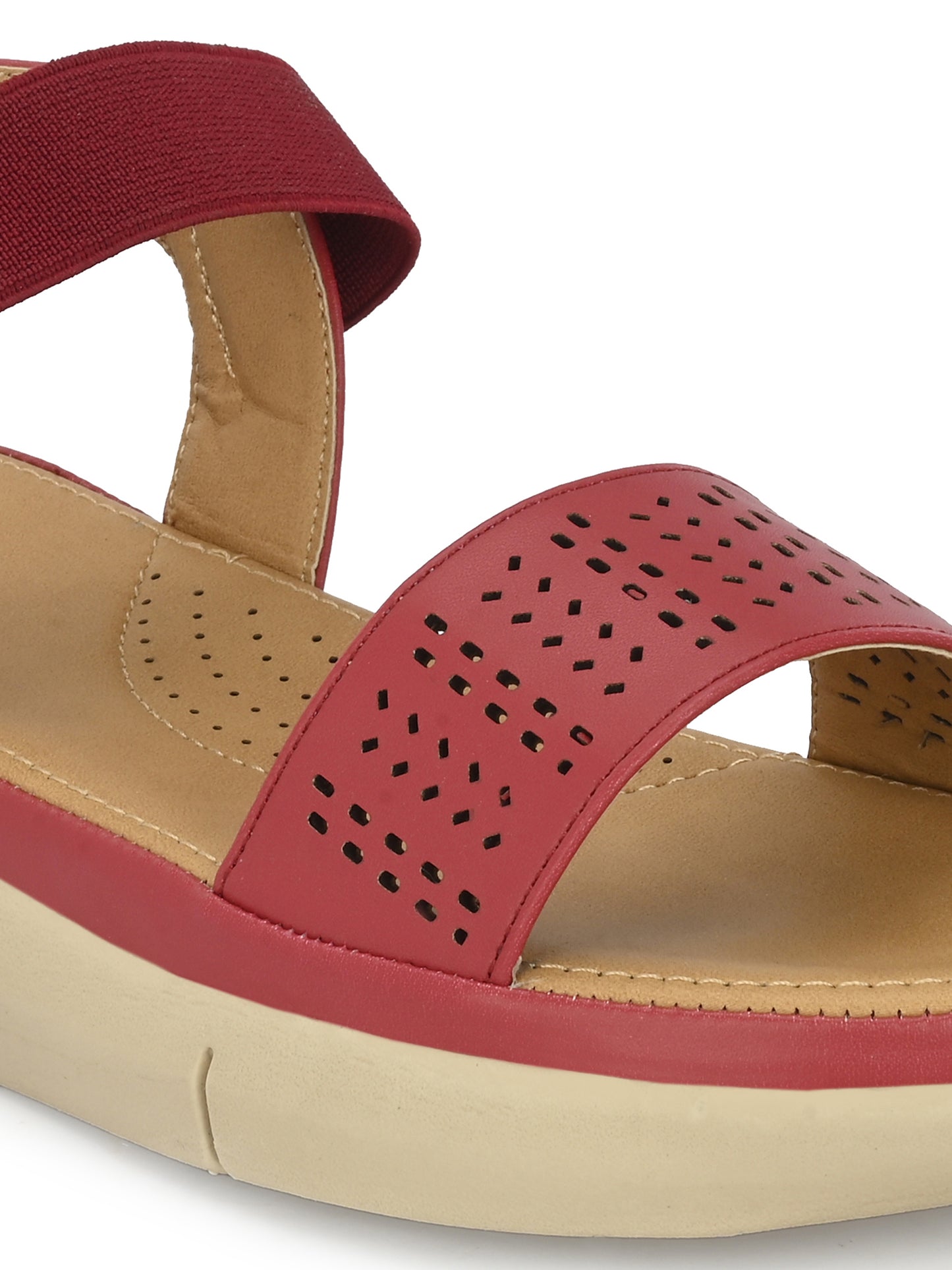 Women Cherry Textured Sandals