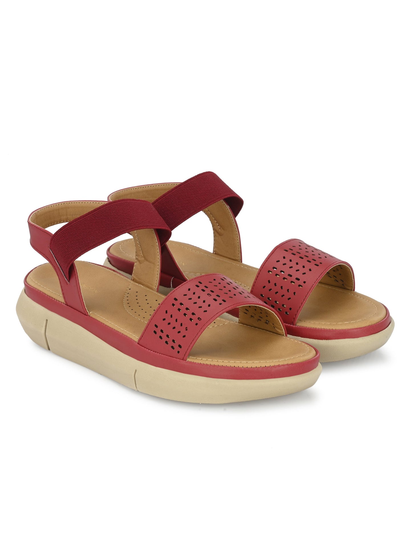 Womens Beige Slip On Sandals Online