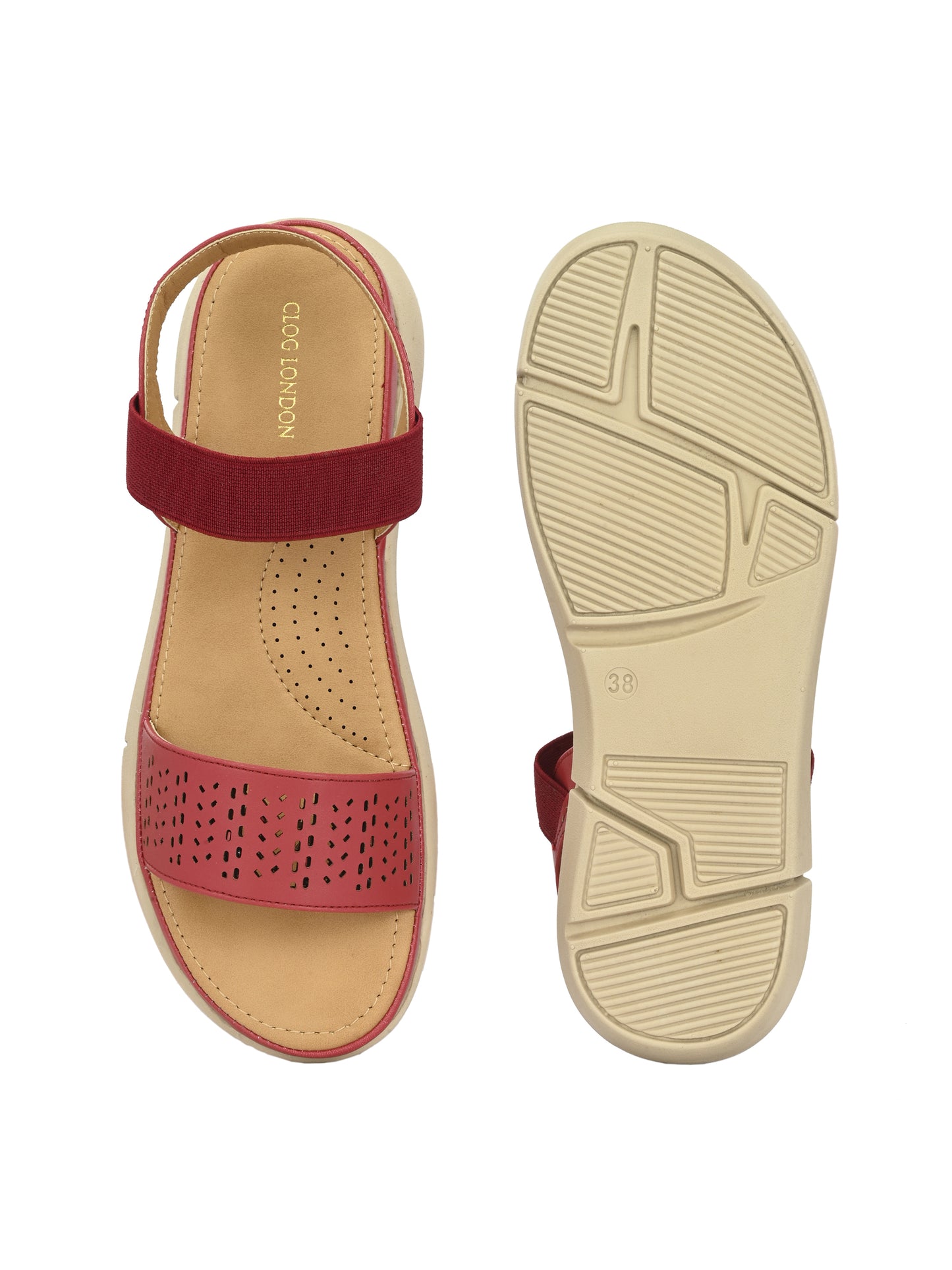 Women Cherry Textured Sandals