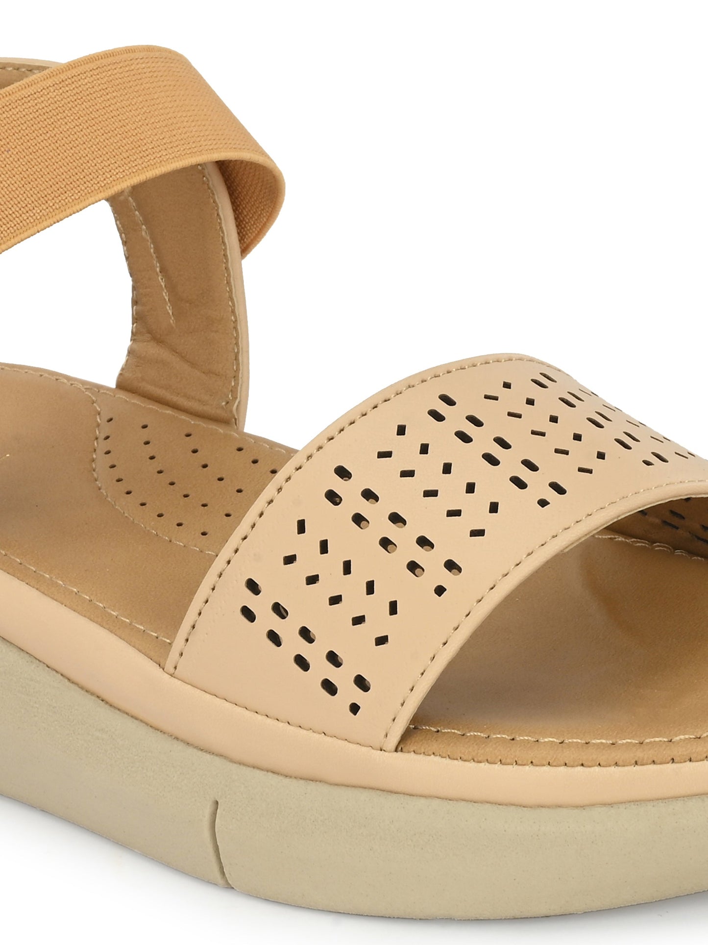 Womens Beige Slip On Sandals Online