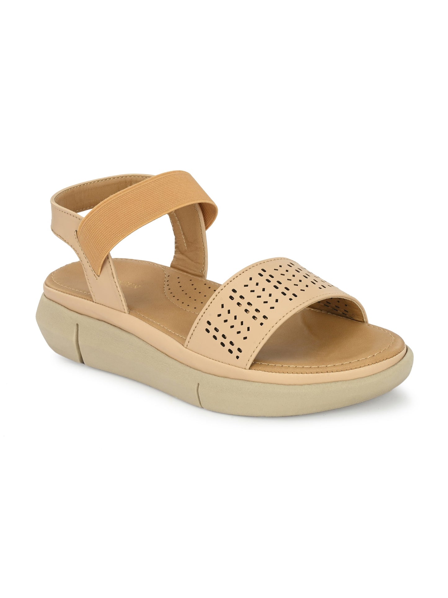 Womens Beige Slip On Sandals Online
