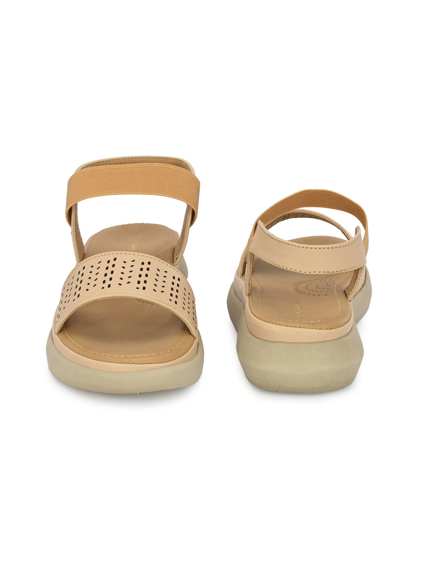Womens Beige Slip On Sandals Online