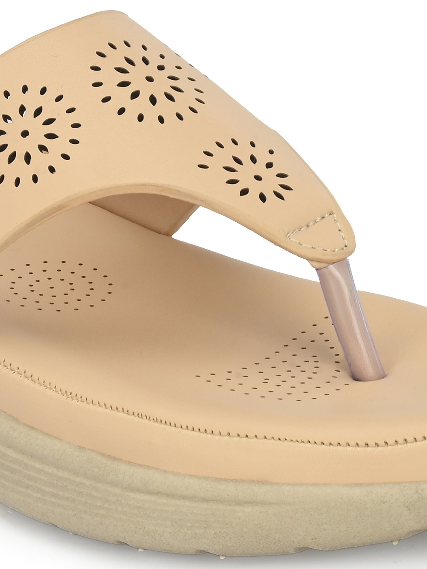 Womens Beige Outdoor Flats