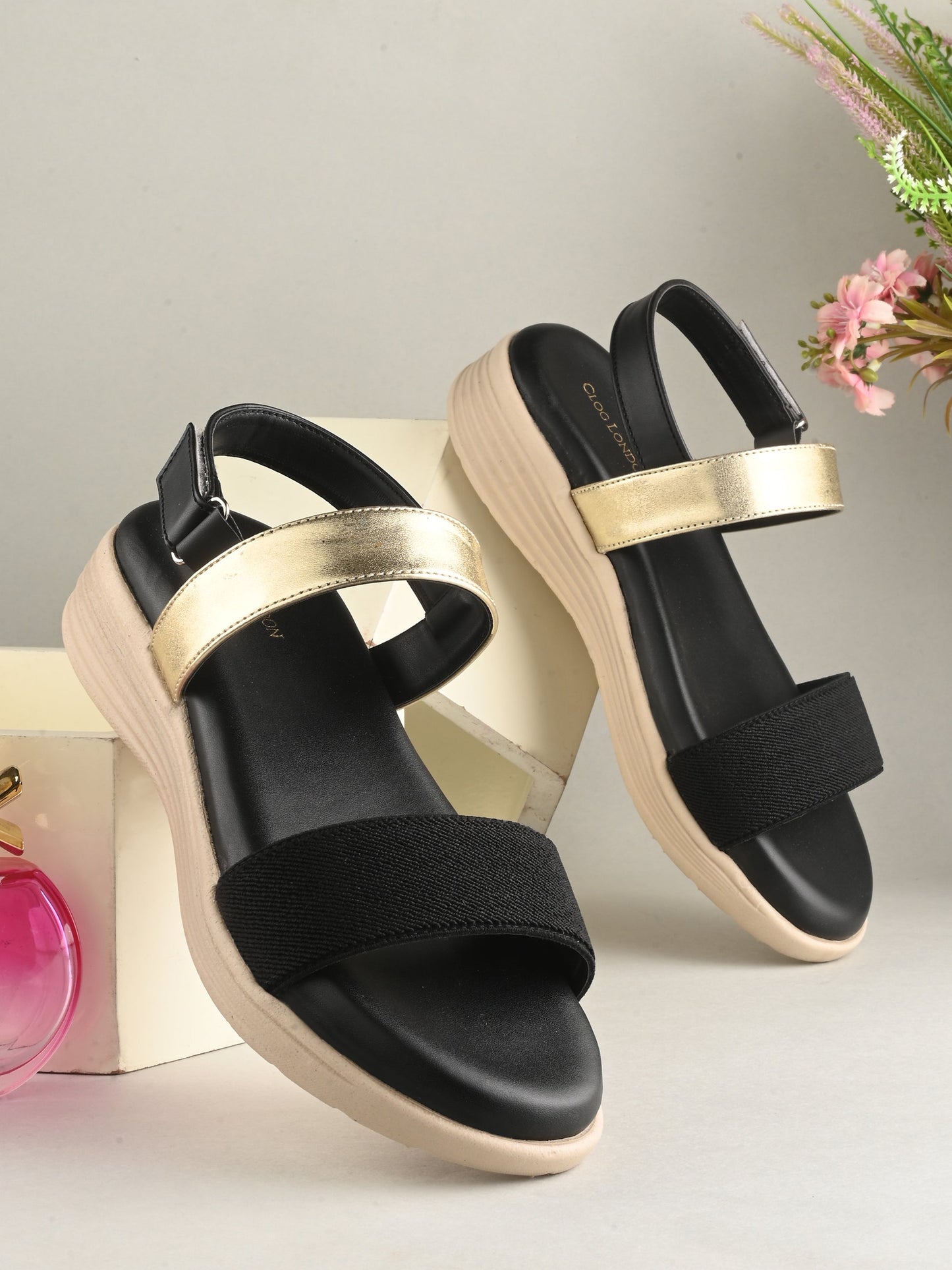 Women Cream Heeled Sandals Online