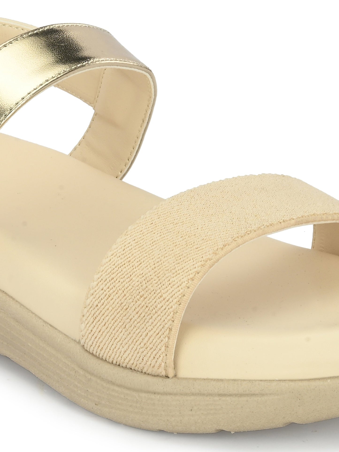 Women Cream Heeled Sandals Online