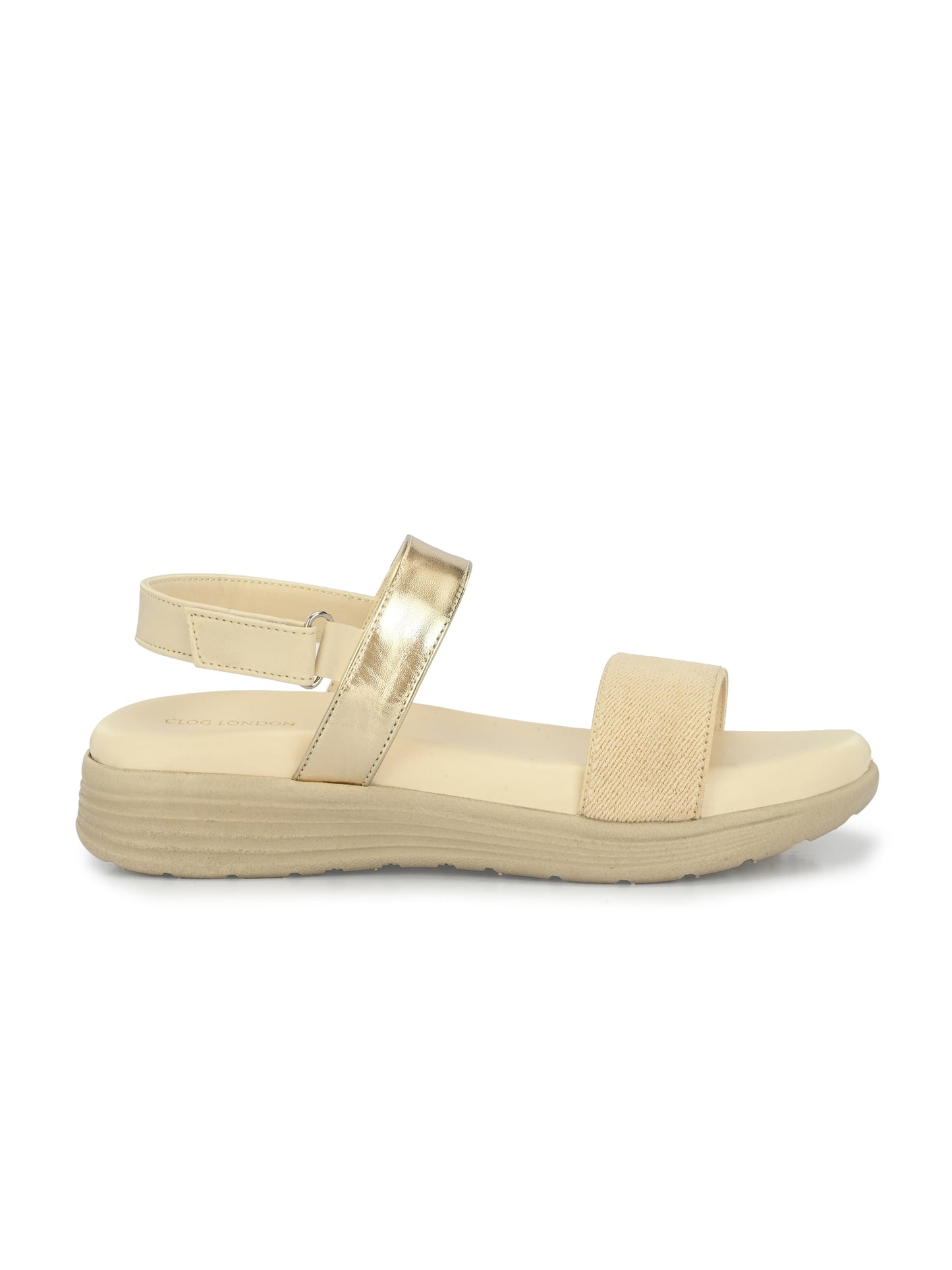 Women Cream Heeled Sandals Online