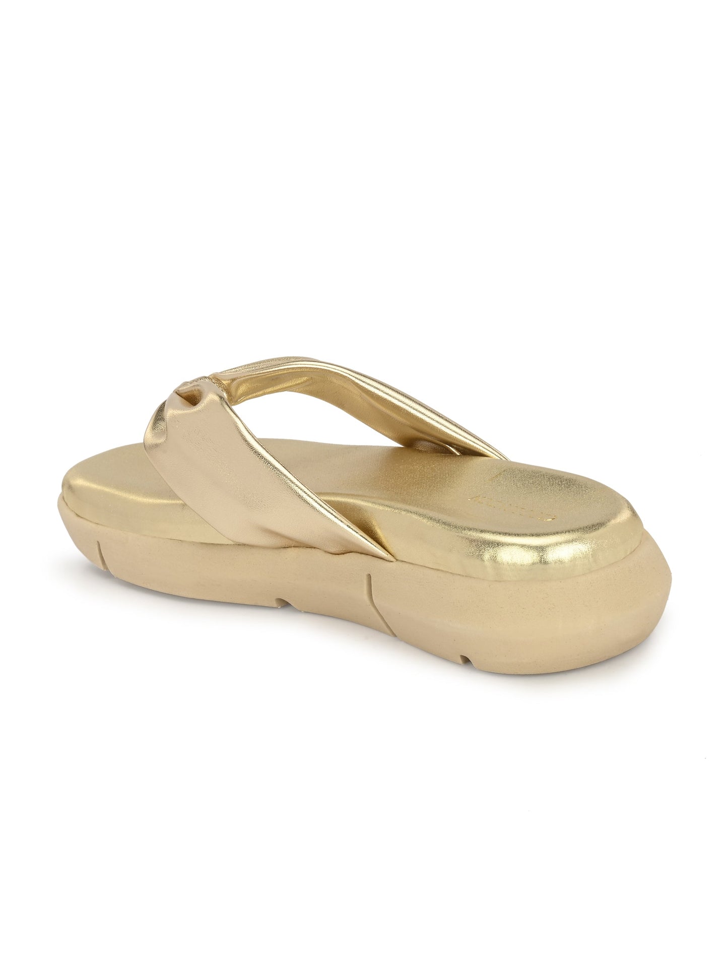 Women Silver Criss-Cross Strap Flats