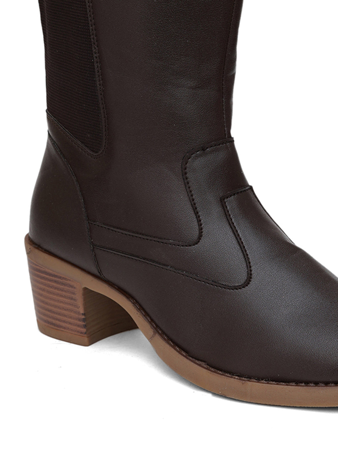 Women Brown Casual Long Boots