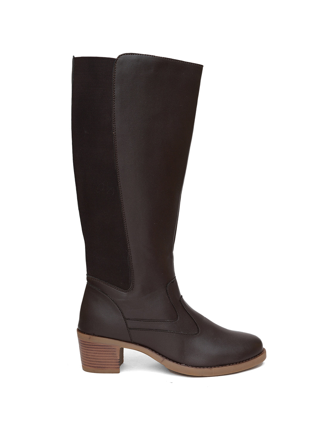Women Brown Casual Long Boots