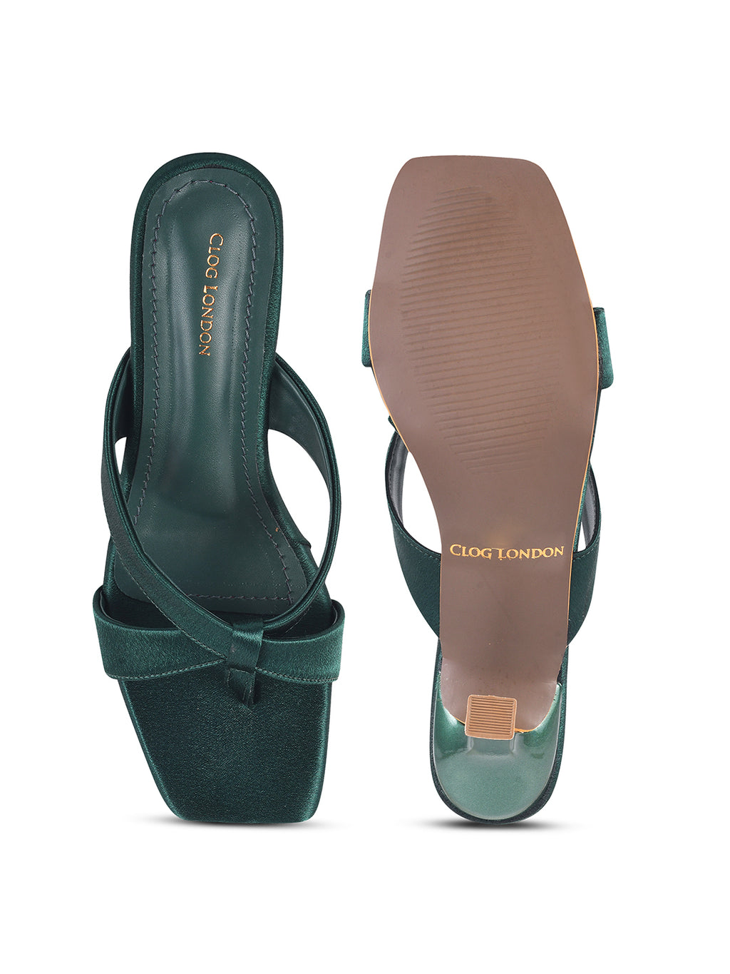 Women Green Casual Kitten Heels