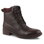 Women Black Block-Heeled Winter Boots
