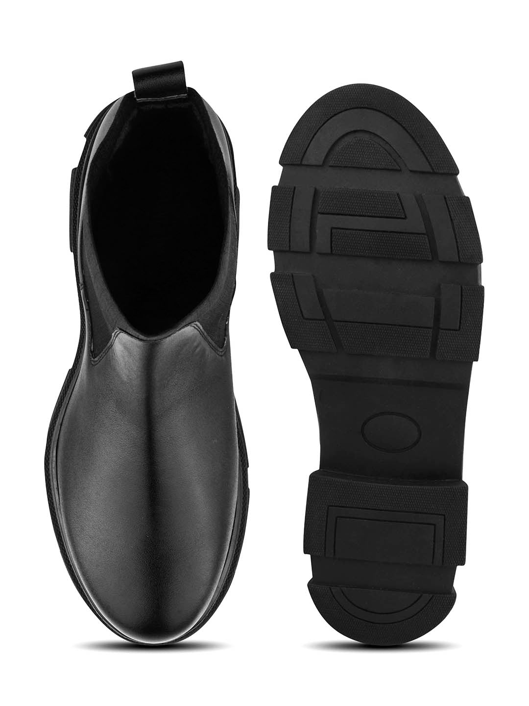 Women Black Block Heeled Boots