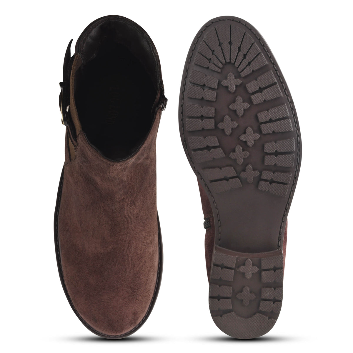 Women Brown Casual Block Heeled Boots